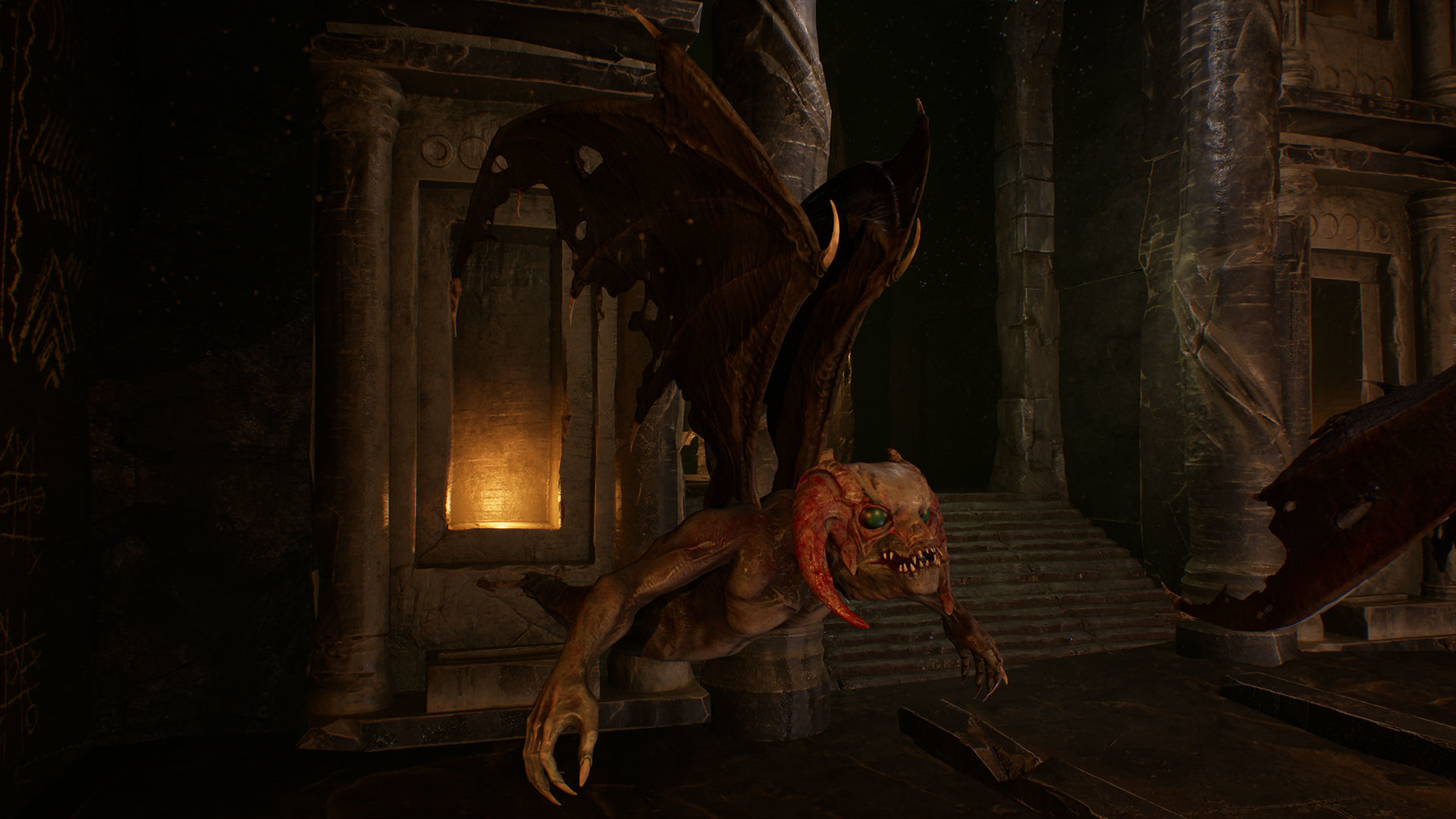 Flying Monster Low-poly 3D model_4