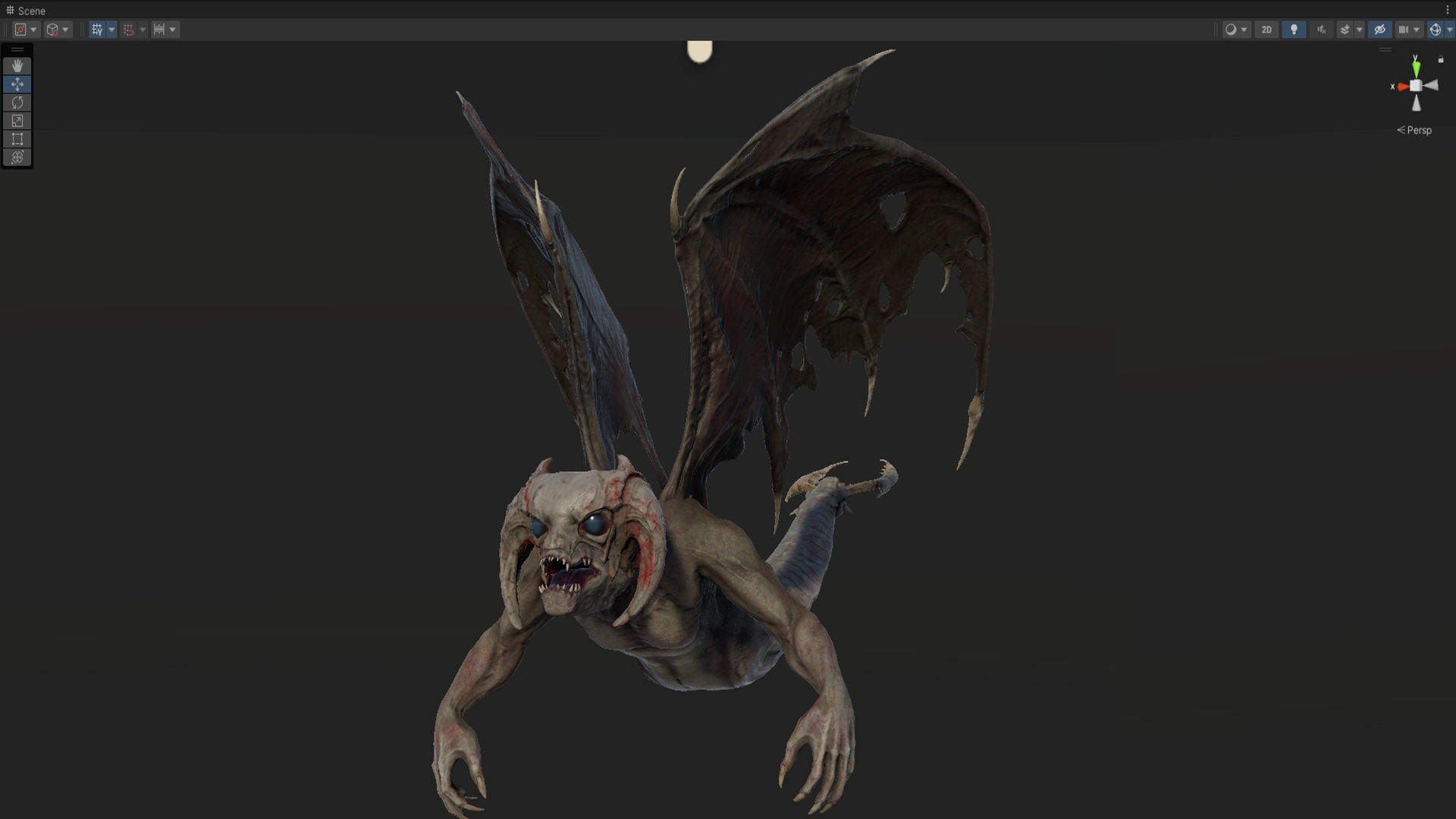 Flying Monster Low-poly 3D model_24