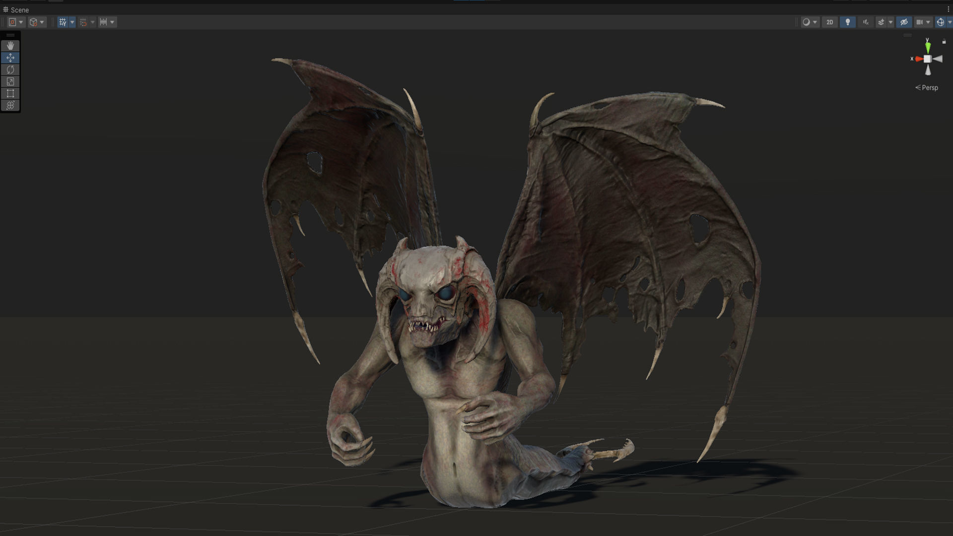 Flying Monster Low-poly 3D model_32