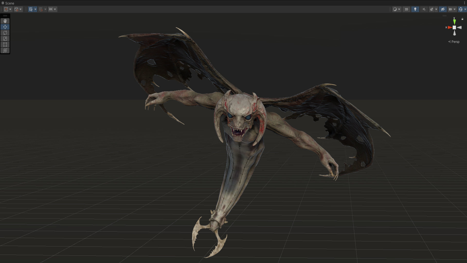 Flying Monster Low-poly 3D model_28