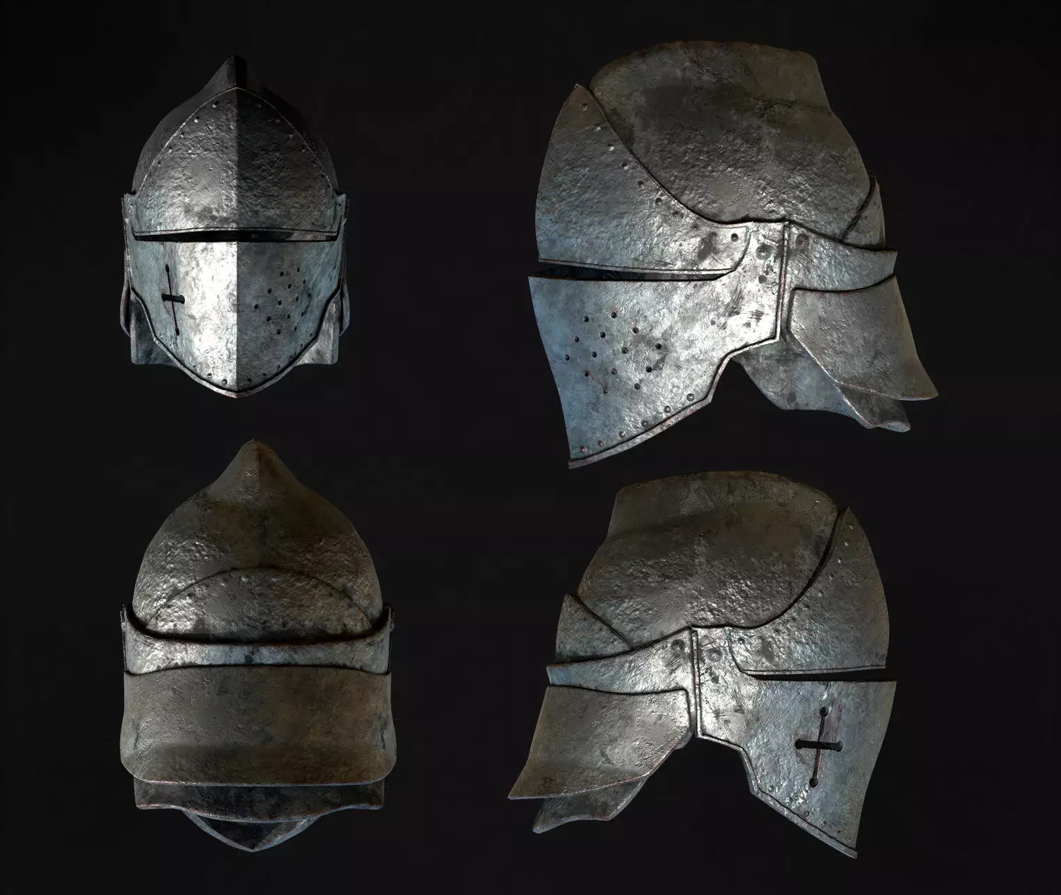 MEDIEVAL KNIGHT HELMET 3D print model