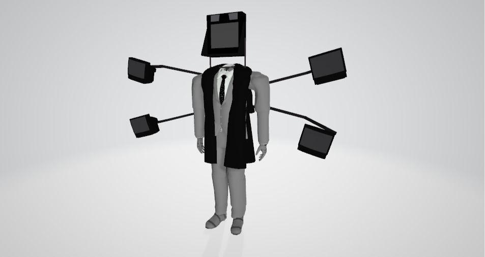 Tv Man Big  3D model_1