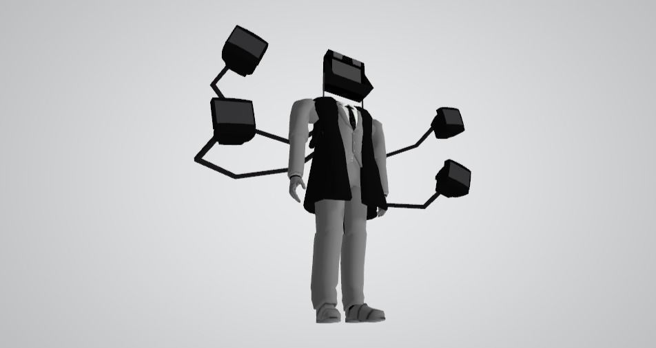 Tv Man Big  3D model_2