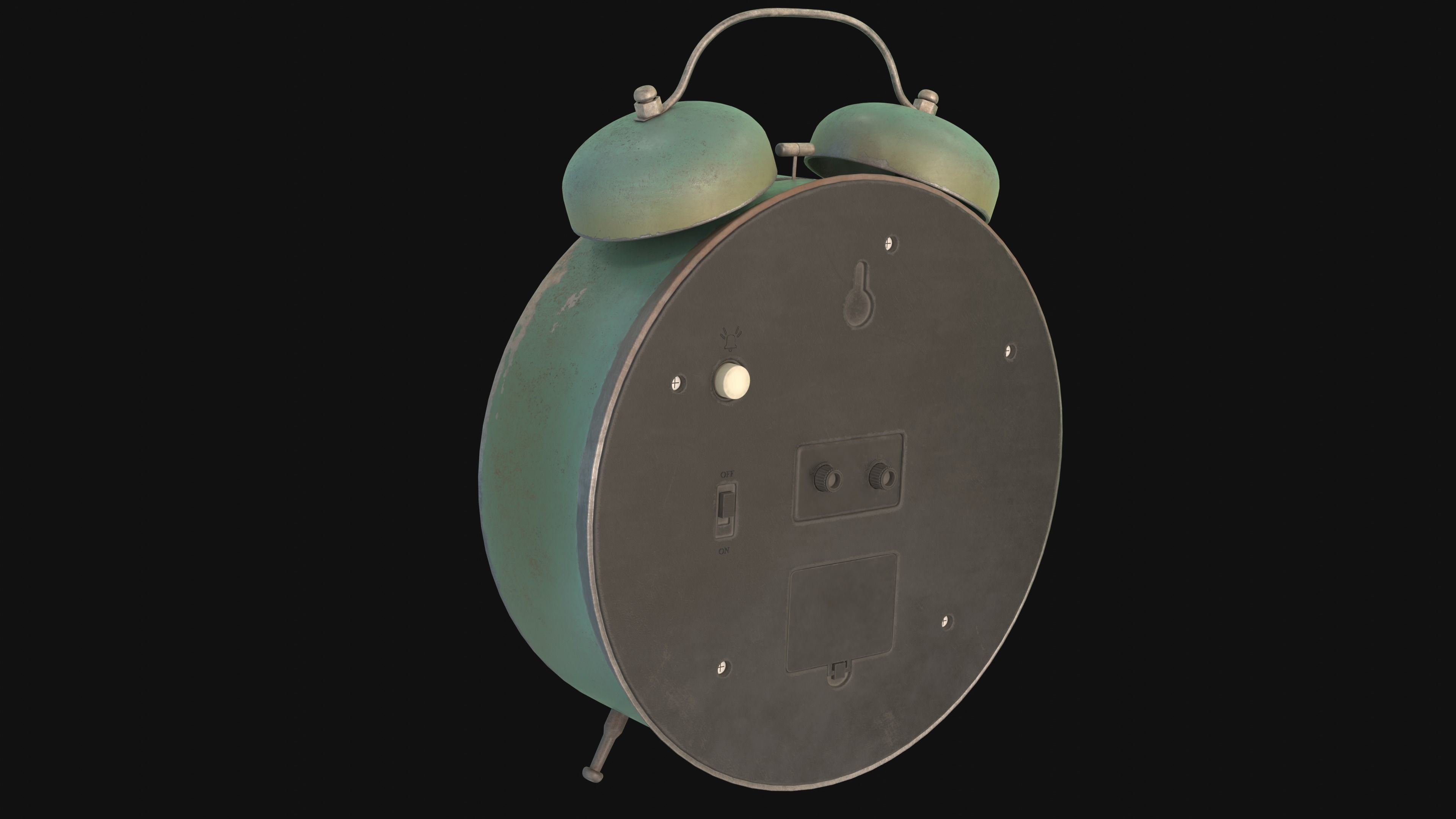 Alarm clock 3D model_3
