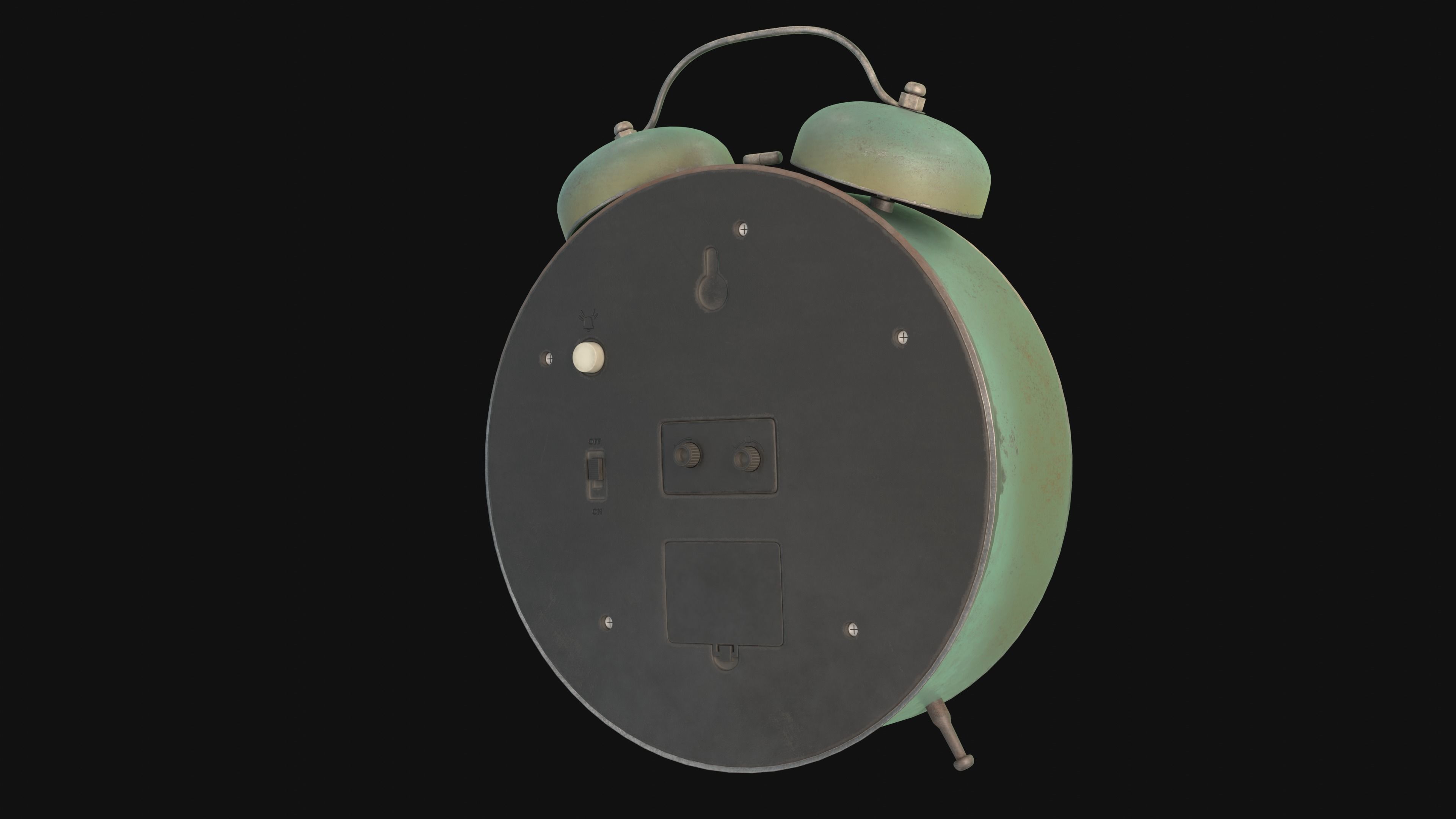 Alarm clock 3D model_2