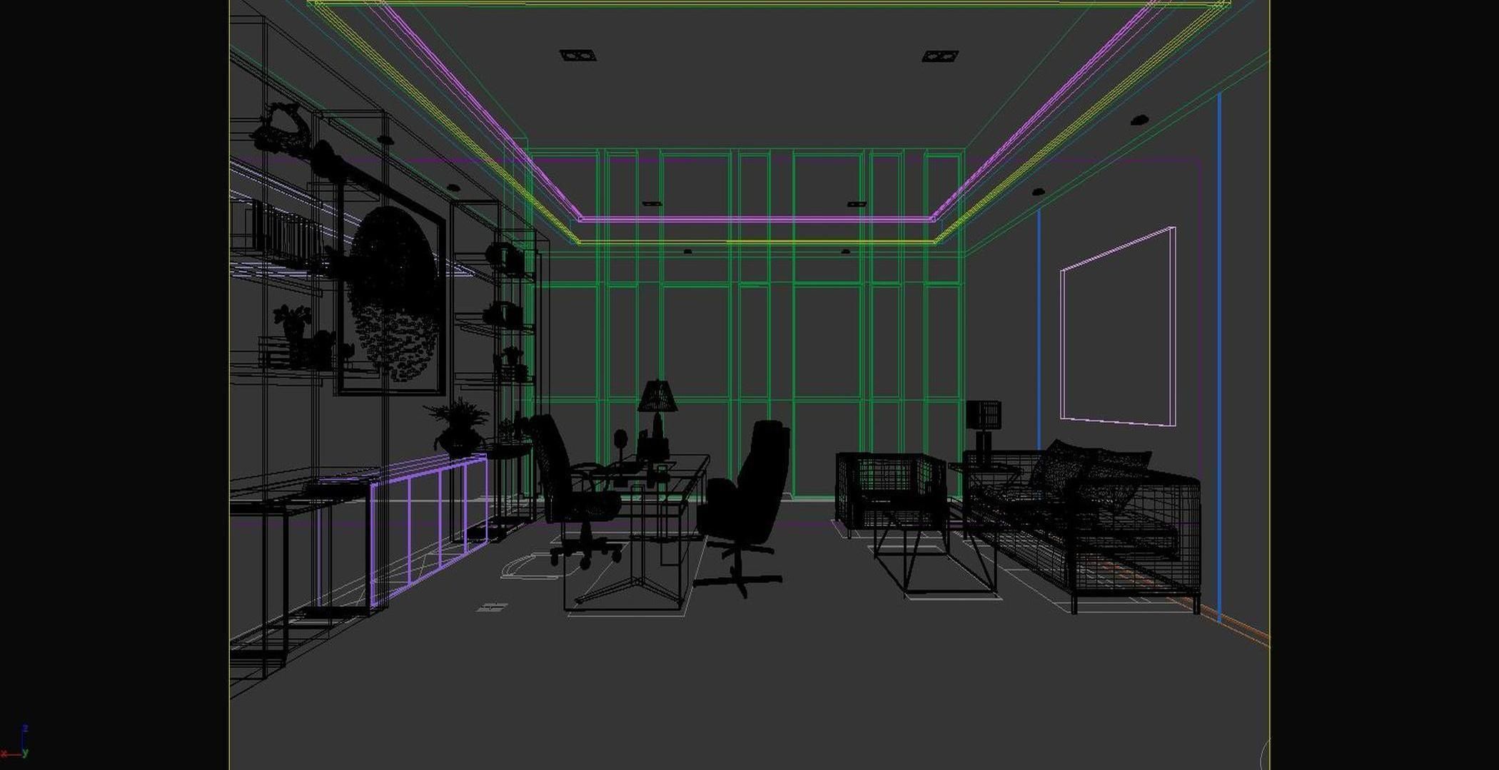 Manager Modern Office 3D model_6