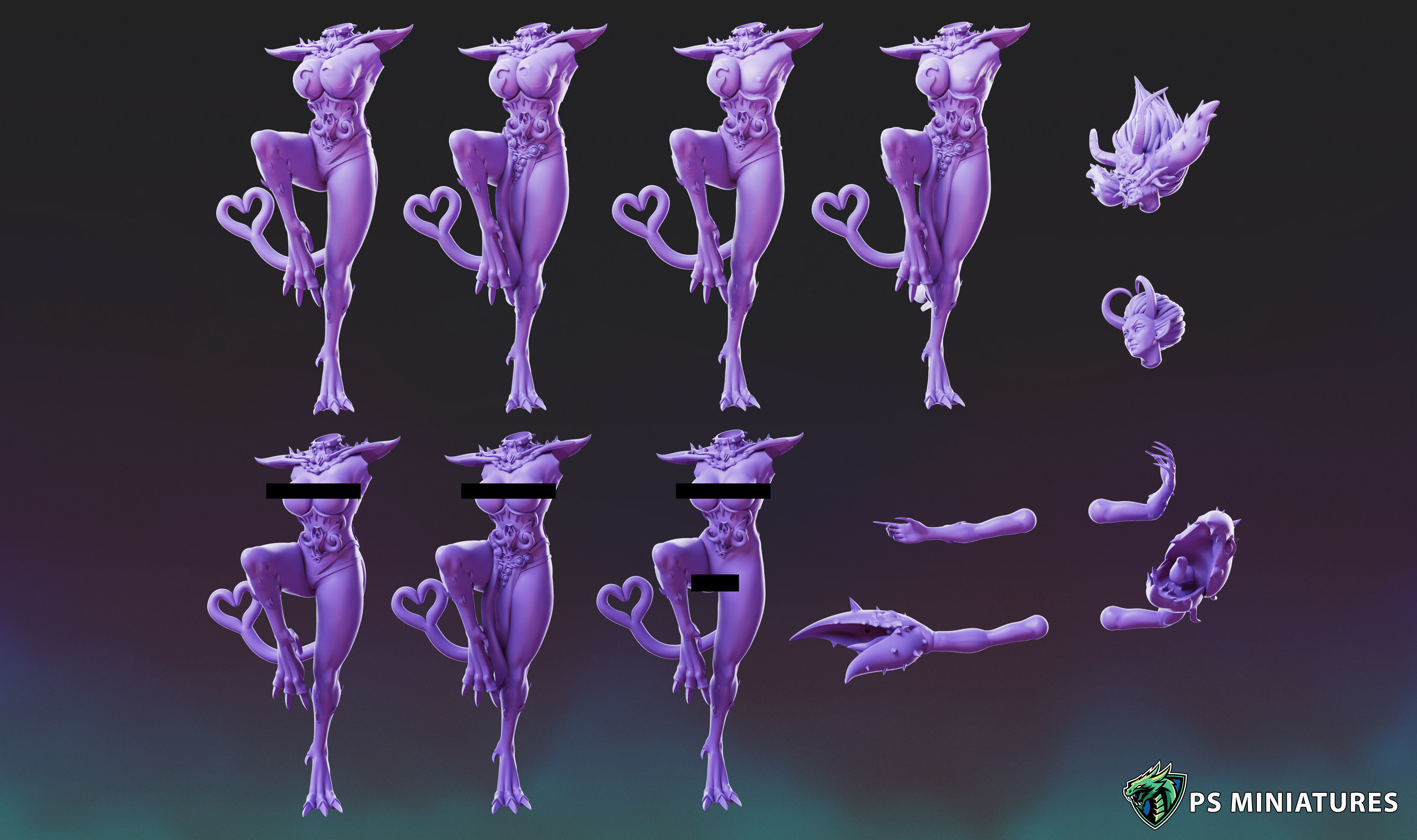  Demons of Excess - Demonettes Vol 1 Bundle 3D print model_23