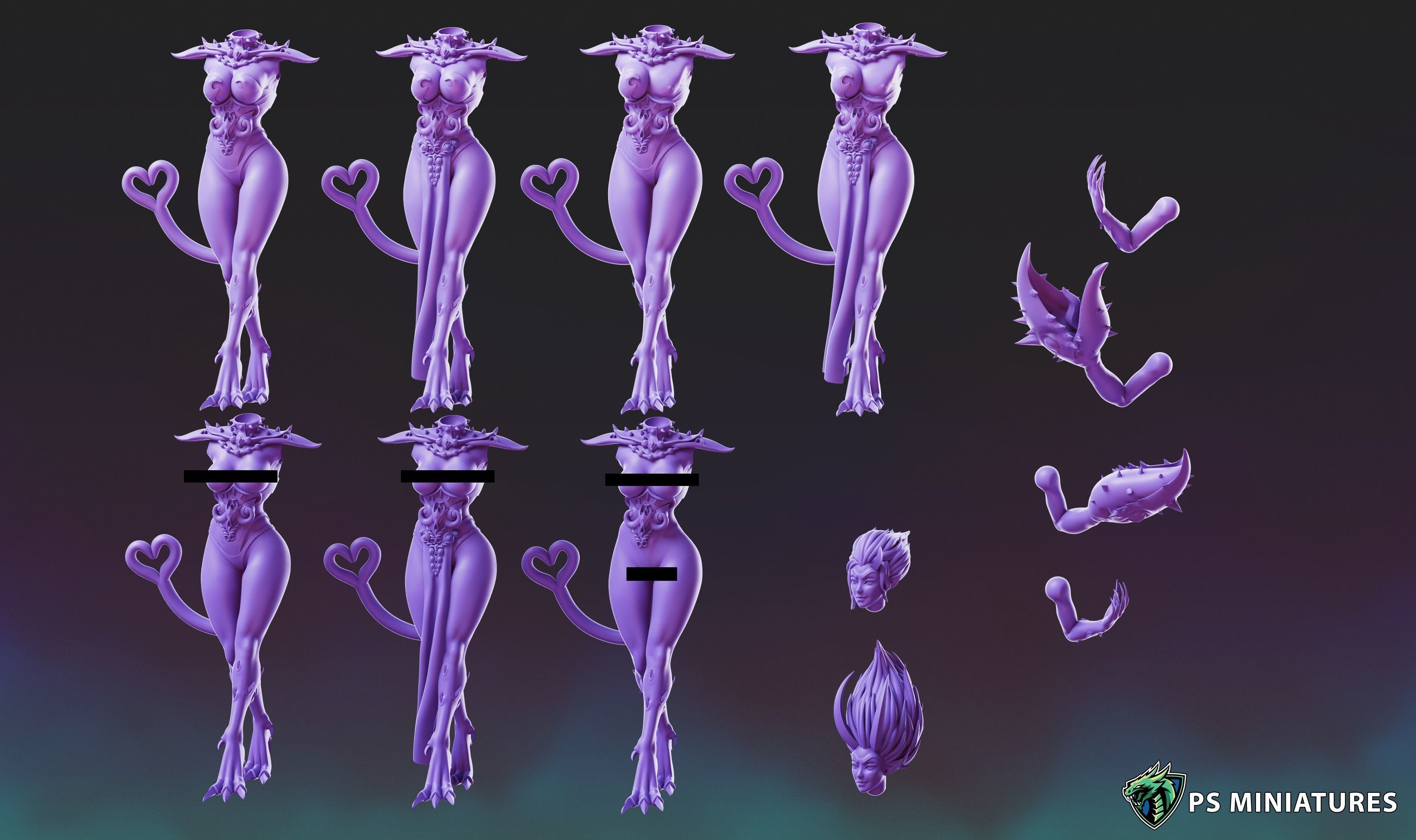  Demons of Excess - Demonettes Vol 1 Bundle 3D print model_17