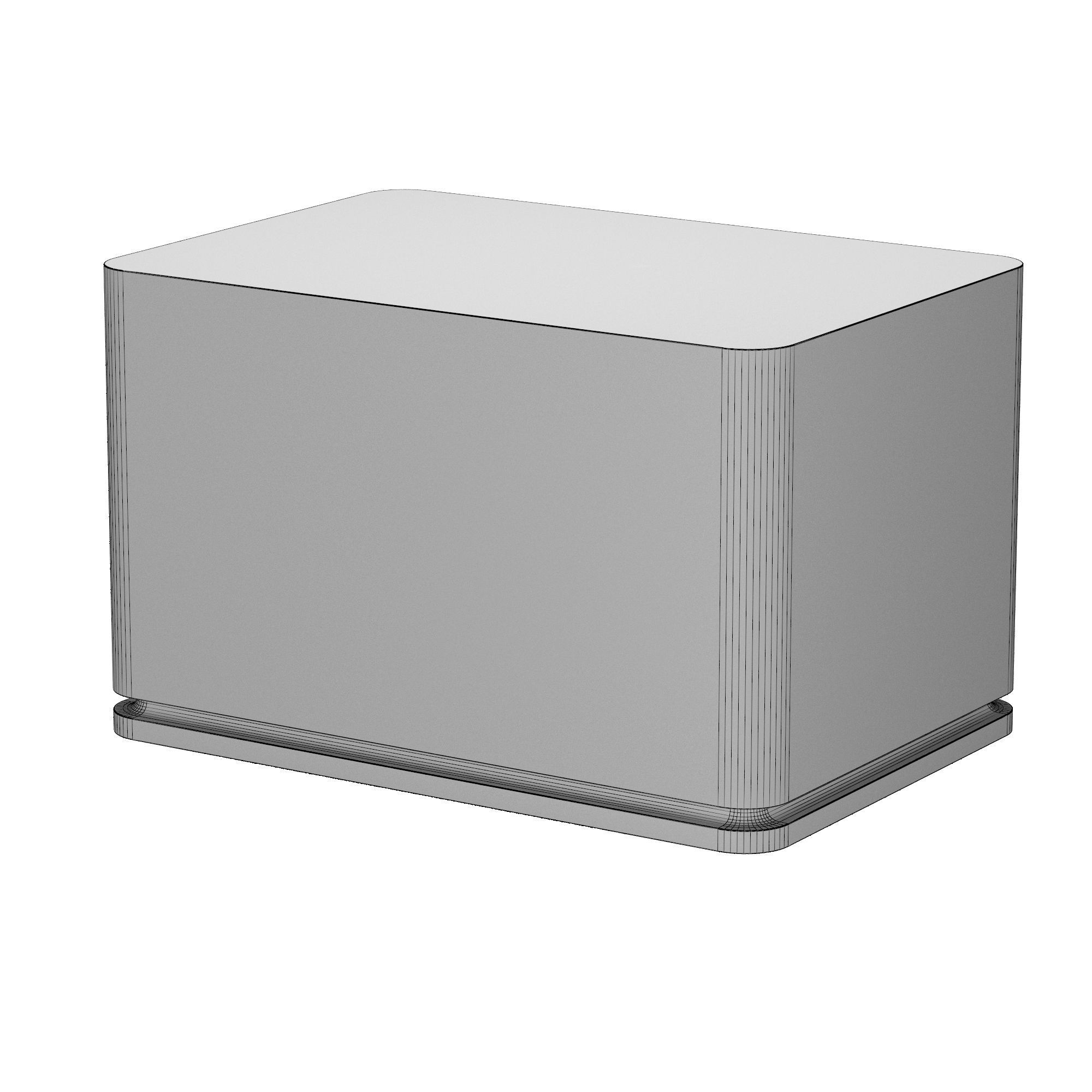 LIGNE PLINTH RECTANGULAR SIDE TABLE 3D model_4