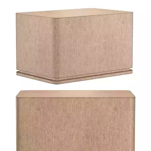 LIGNE PLINTH RECTANGULAR SIDE TABLE