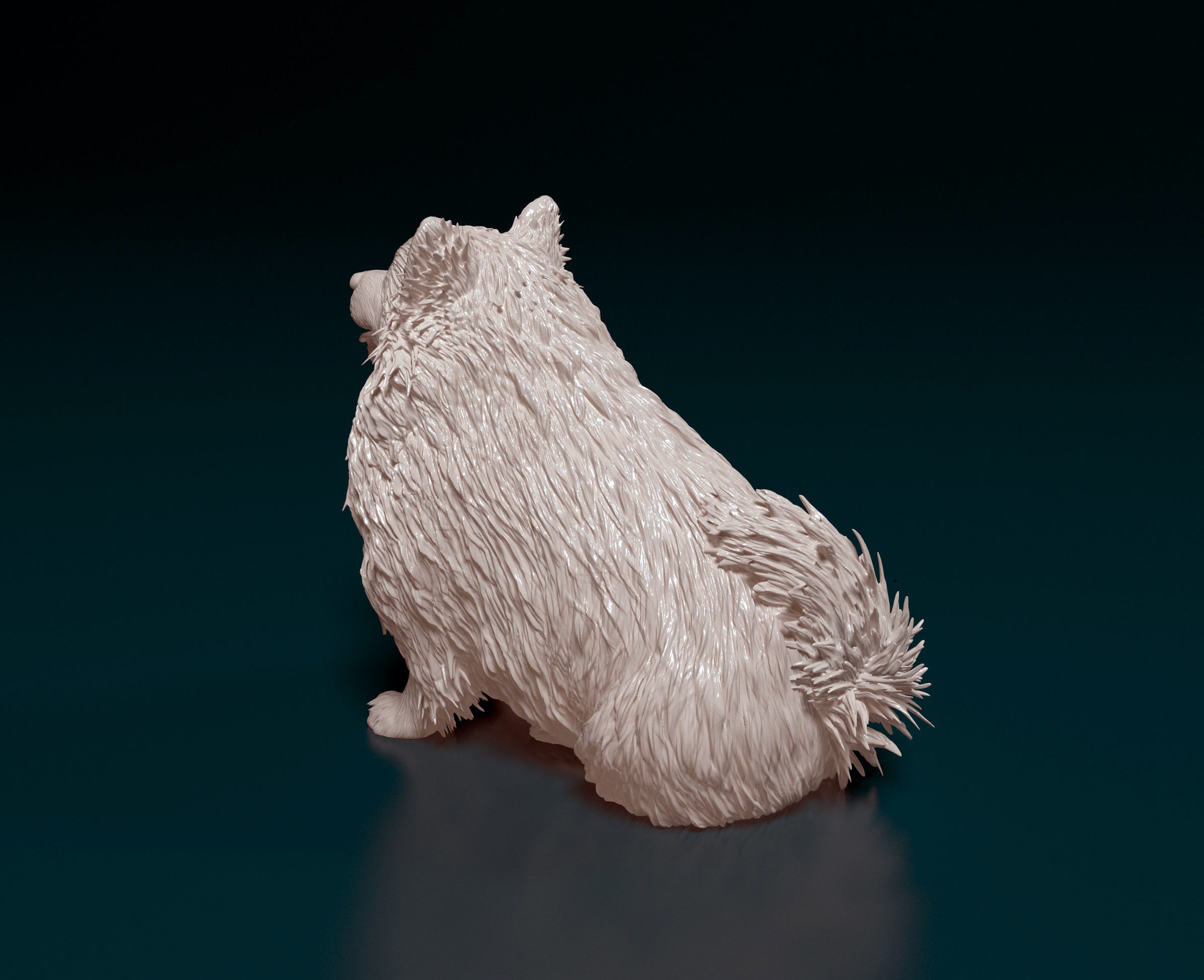 Japanese Spitz  3D print model_4