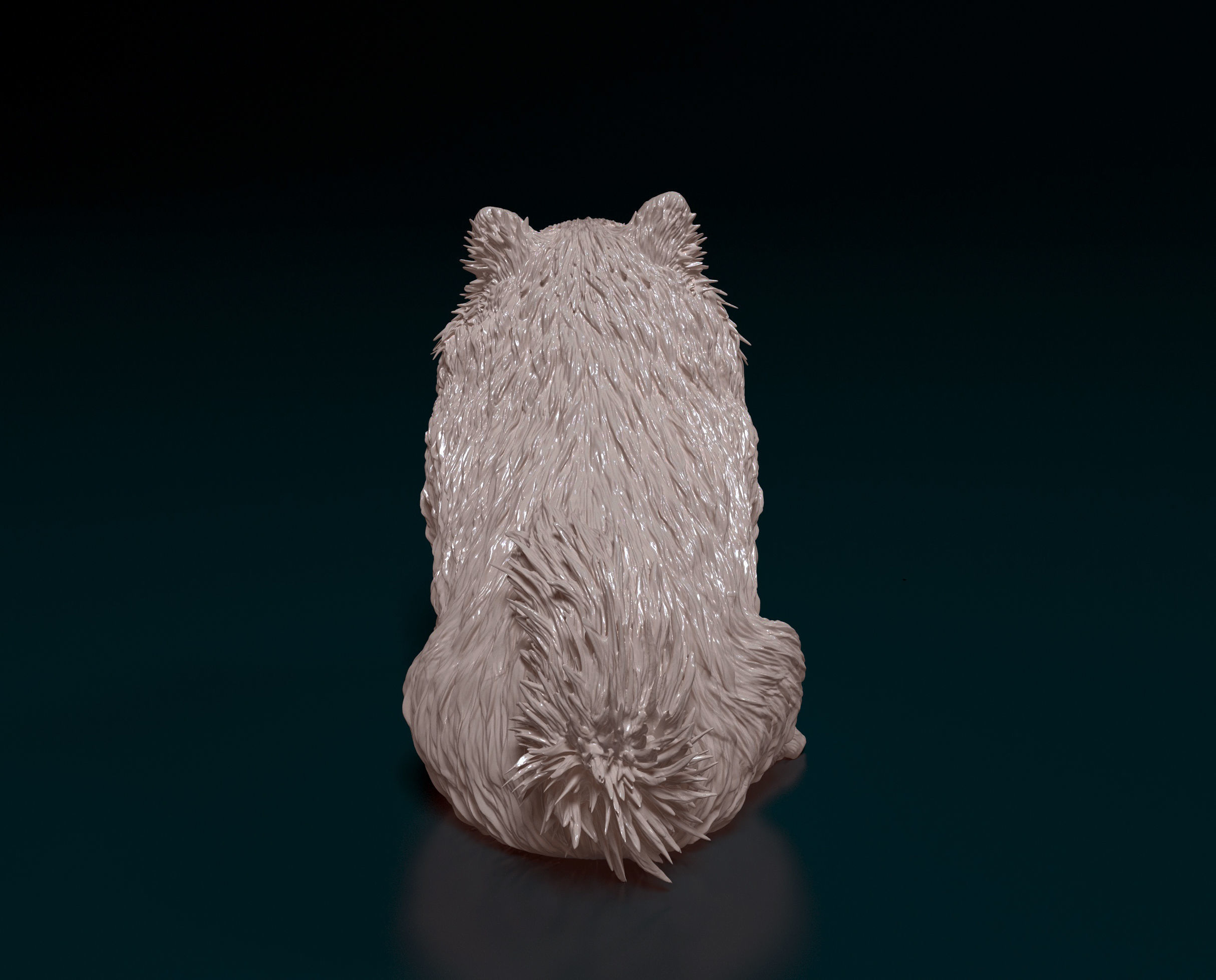 Japanese Spitz  3D print model_3