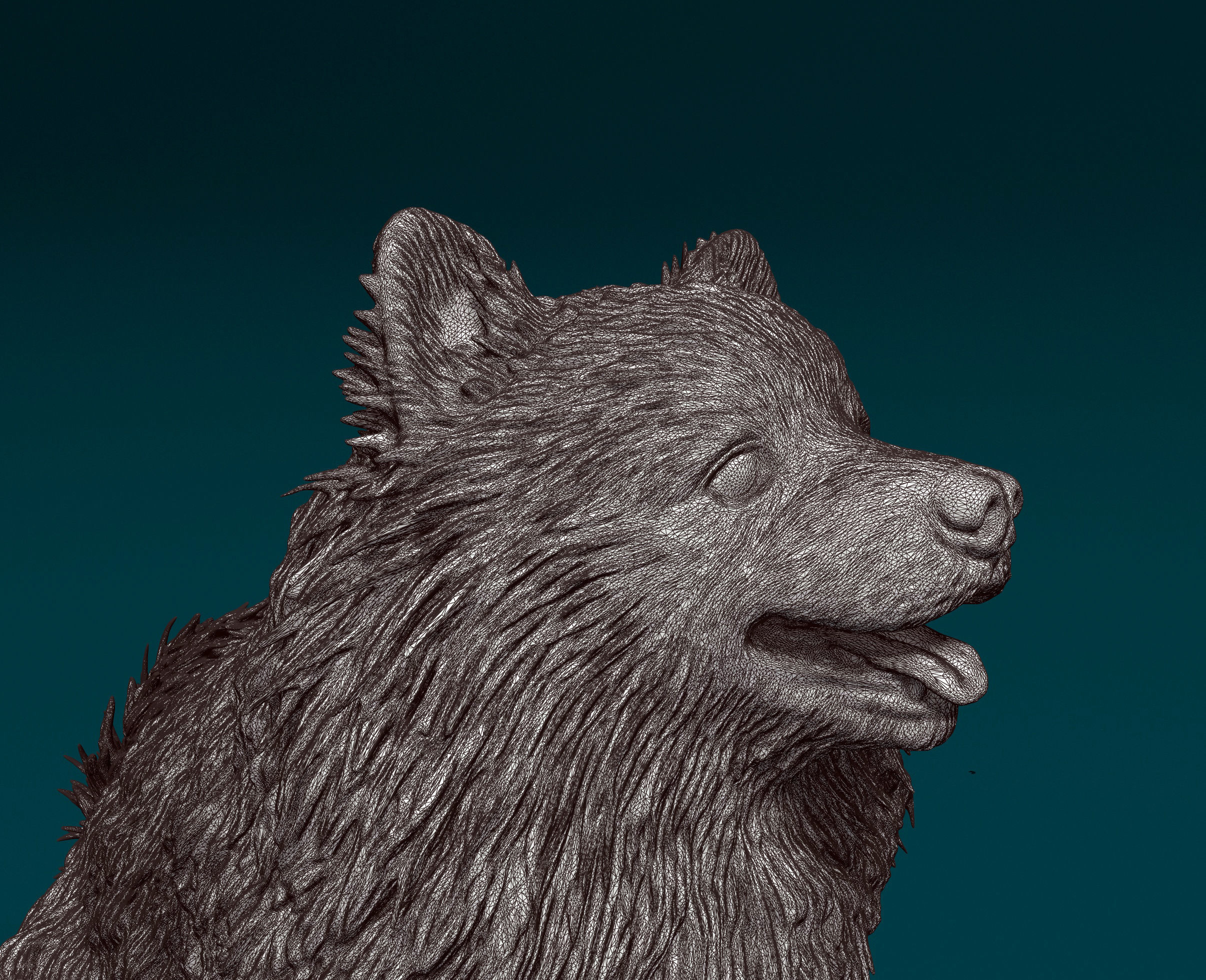 Japanese Spitz  3D print model_8