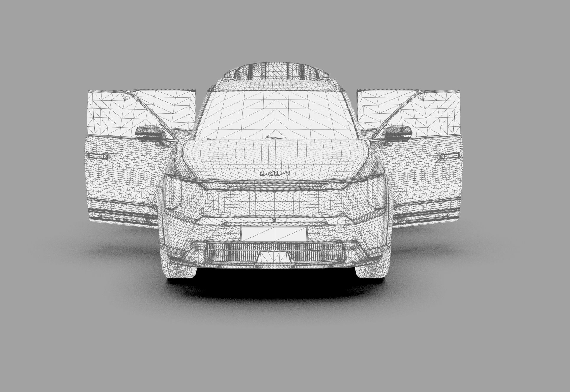 Kia EV9 2023 HQinterior 3D model_76