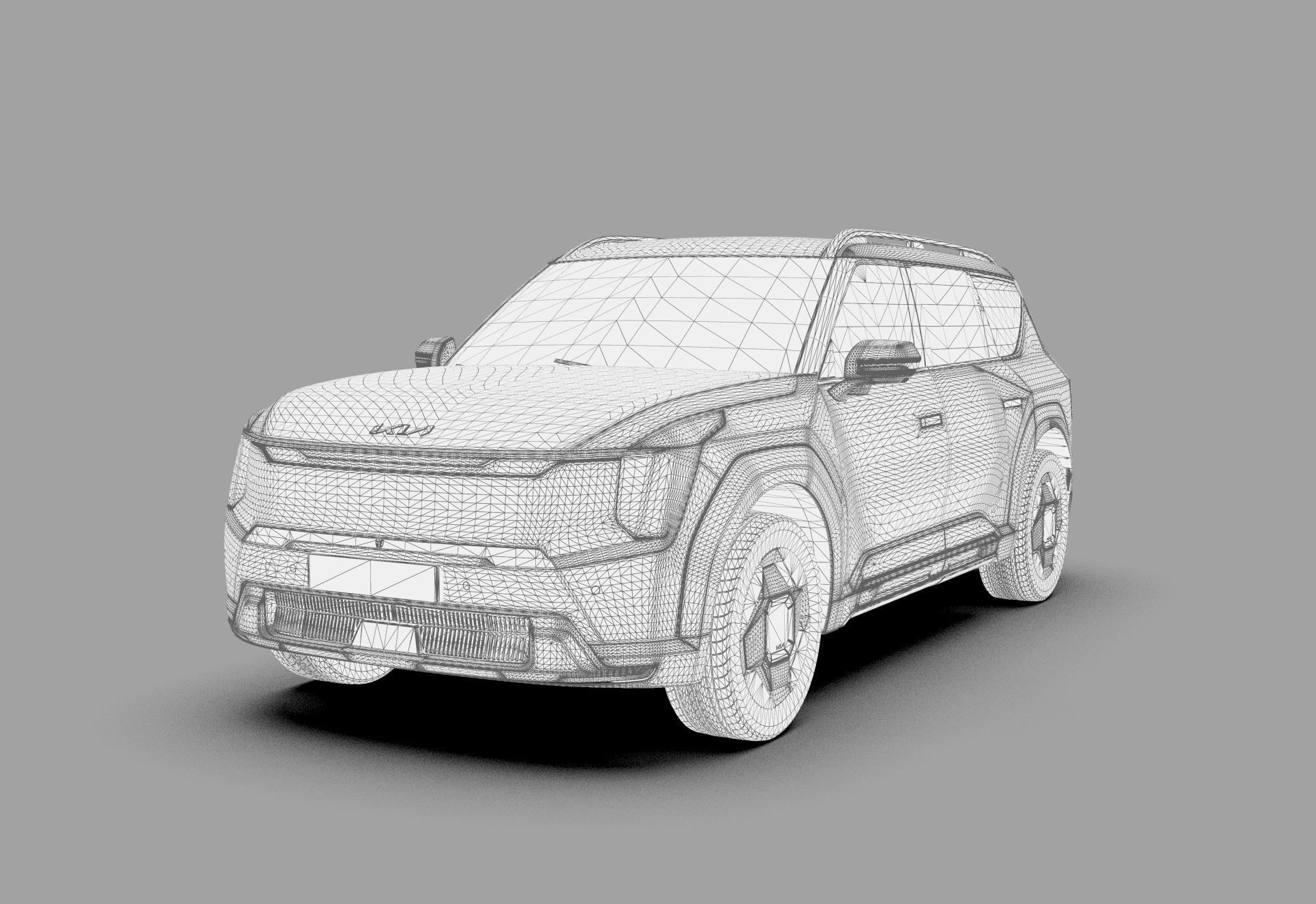 Kia EV9 2023 HQinterior 3D model_60