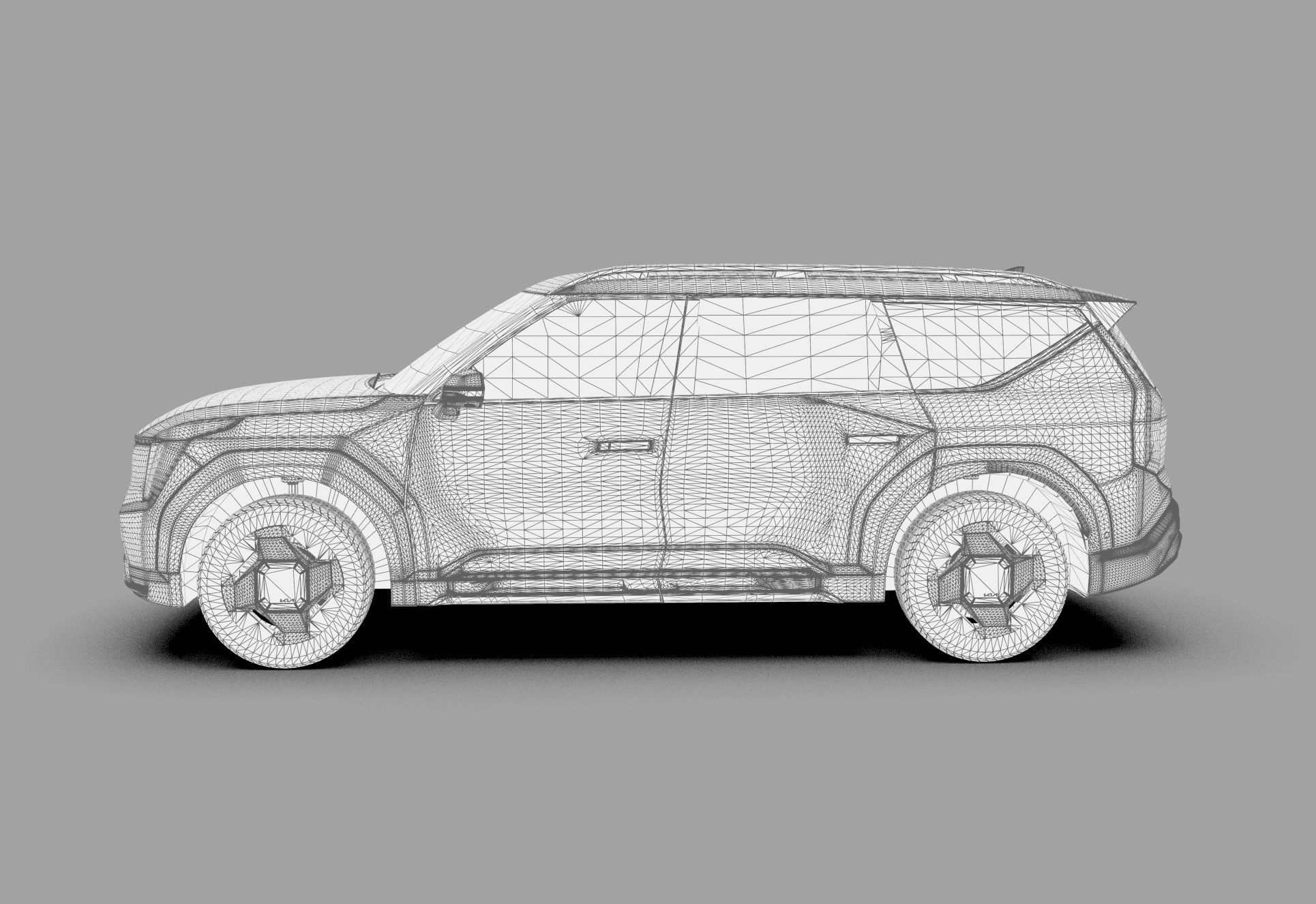 Kia EV9 2023 HQinterior 3D model_61