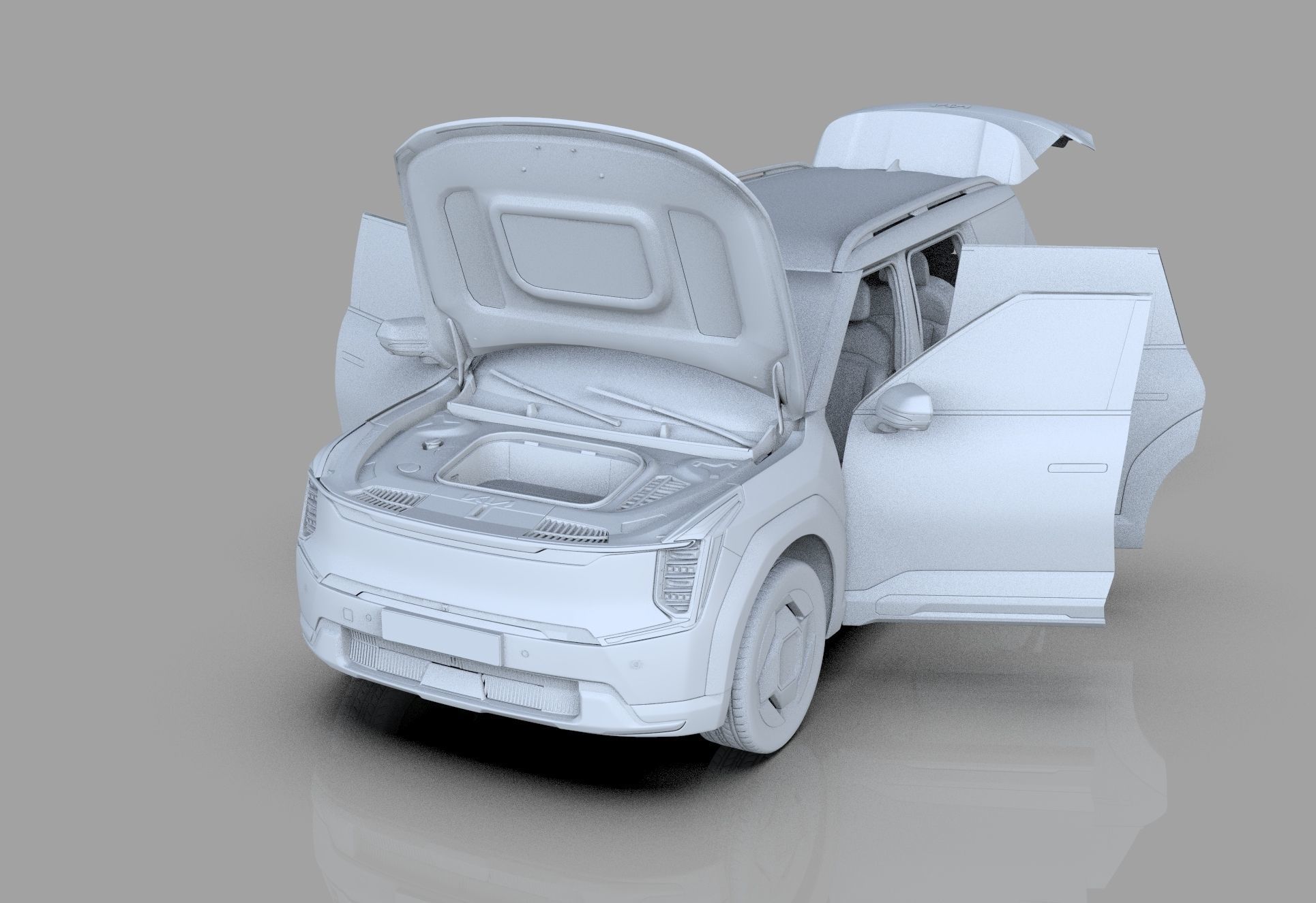 Kia EV9 2023 HQinterior 3D model_45