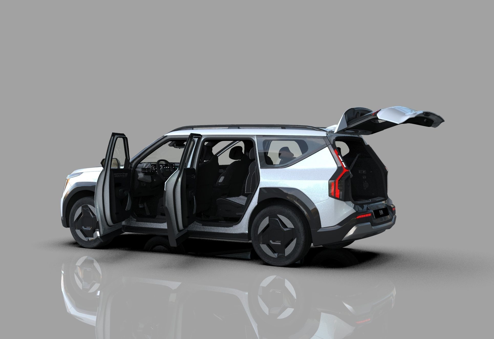 Kia EV9 2023 HQinterior 3D model_13