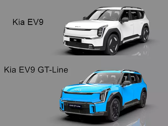 Kia EV9 2023 HQinterior 3D model_0