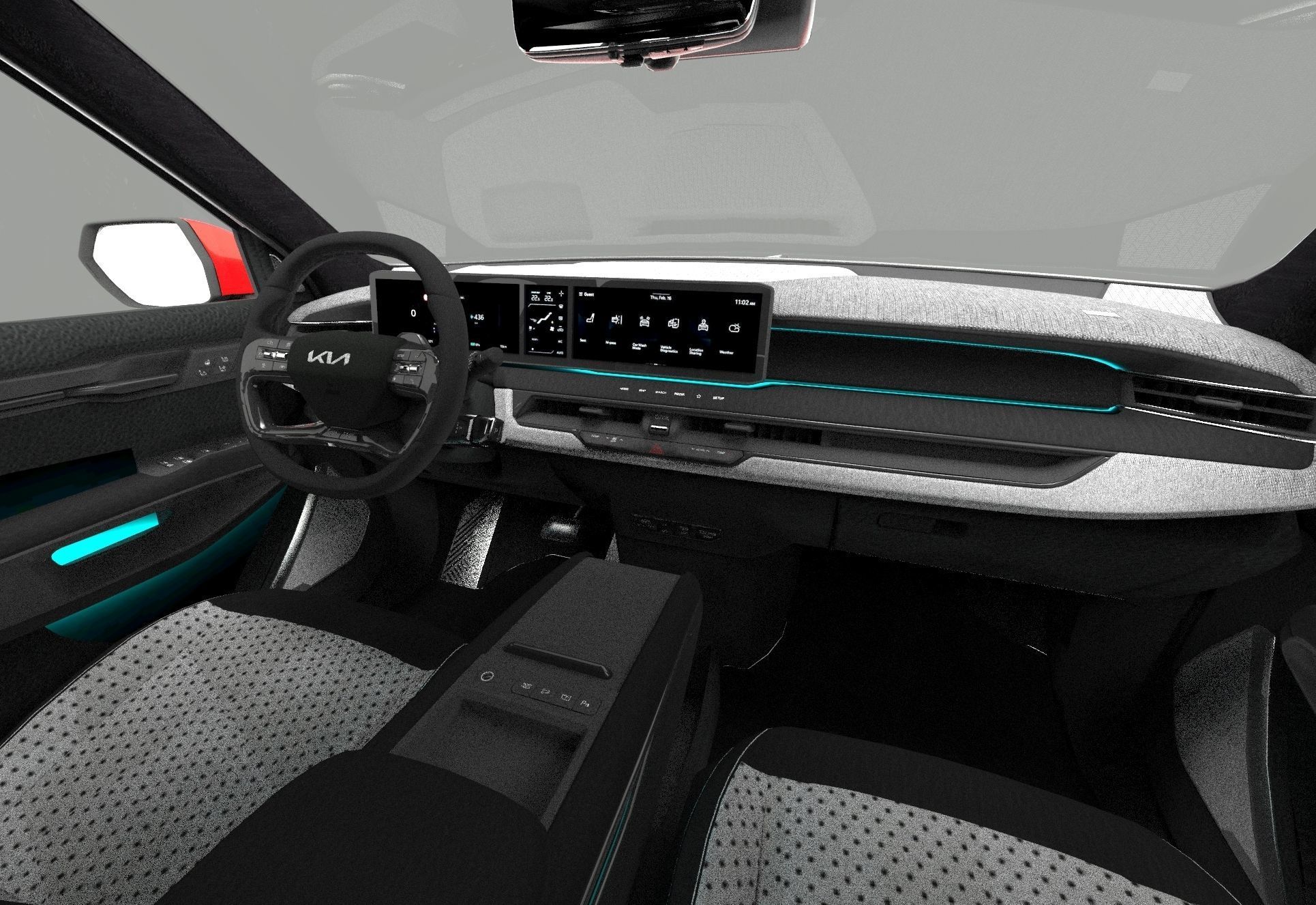 Kia EV9 2023 HQinterior 3D model_35
