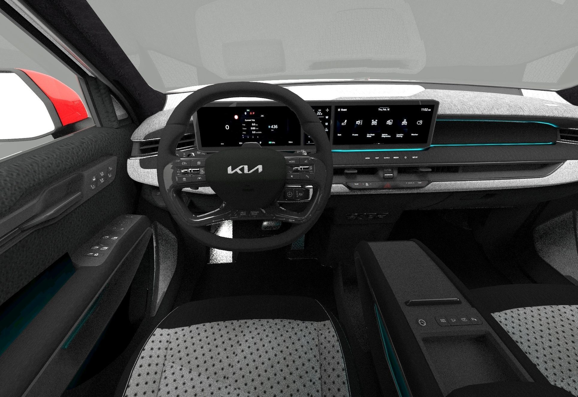 Kia EV9 2023 HQinterior 3D model_34