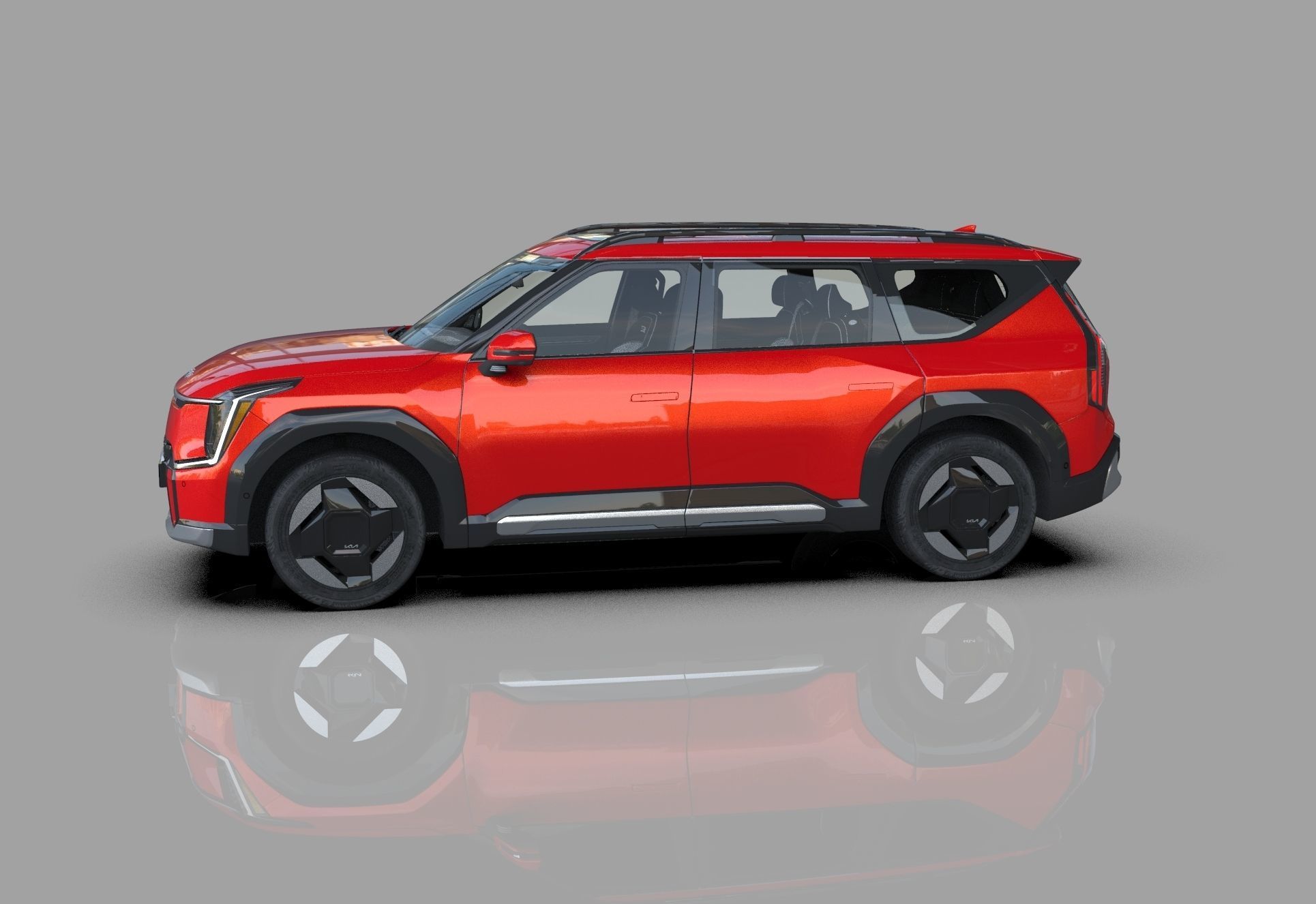 Kia EV9 2023 HQinterior 3D model_32