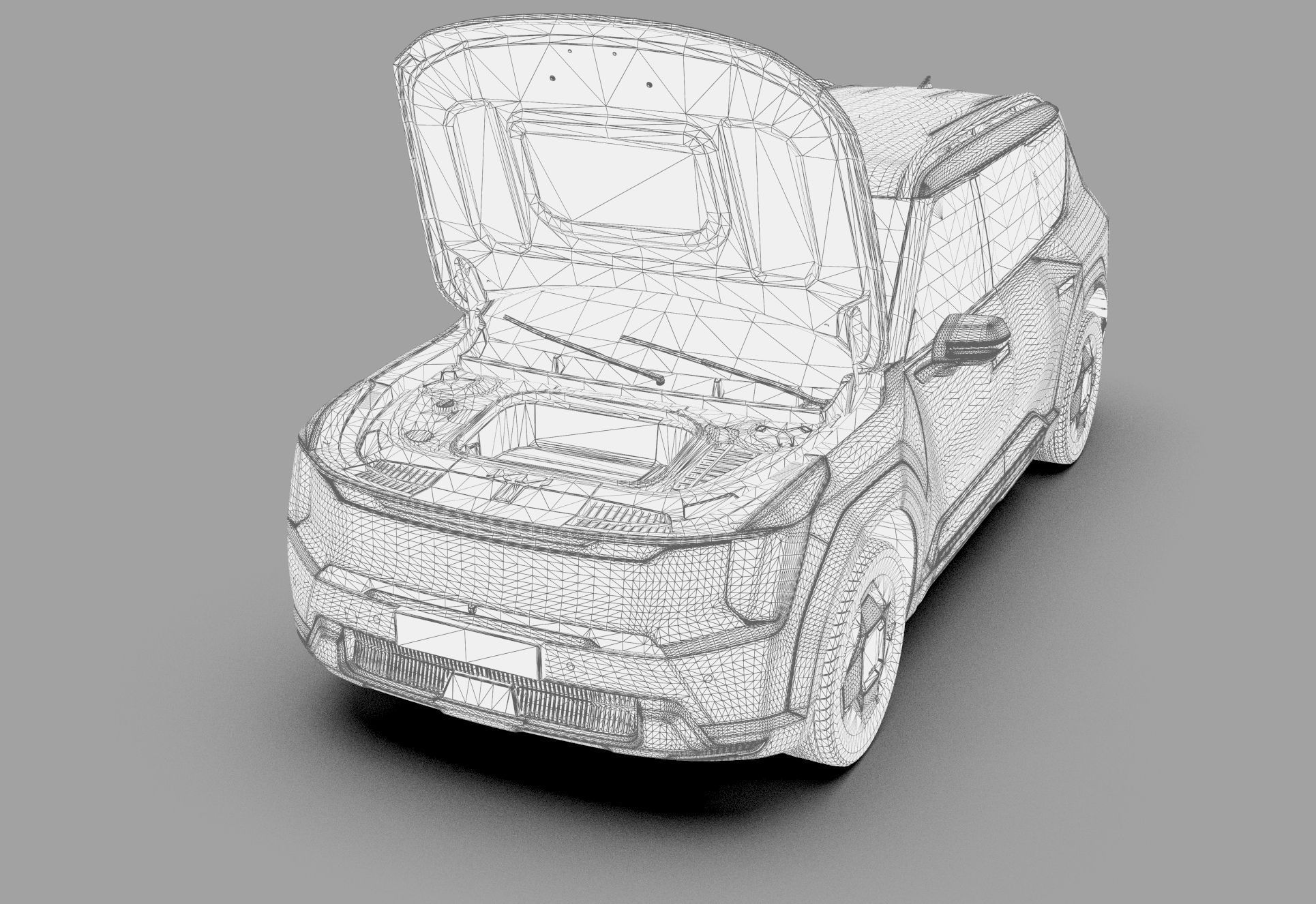 Kia EV9 2023 HQinterior 3D model_75