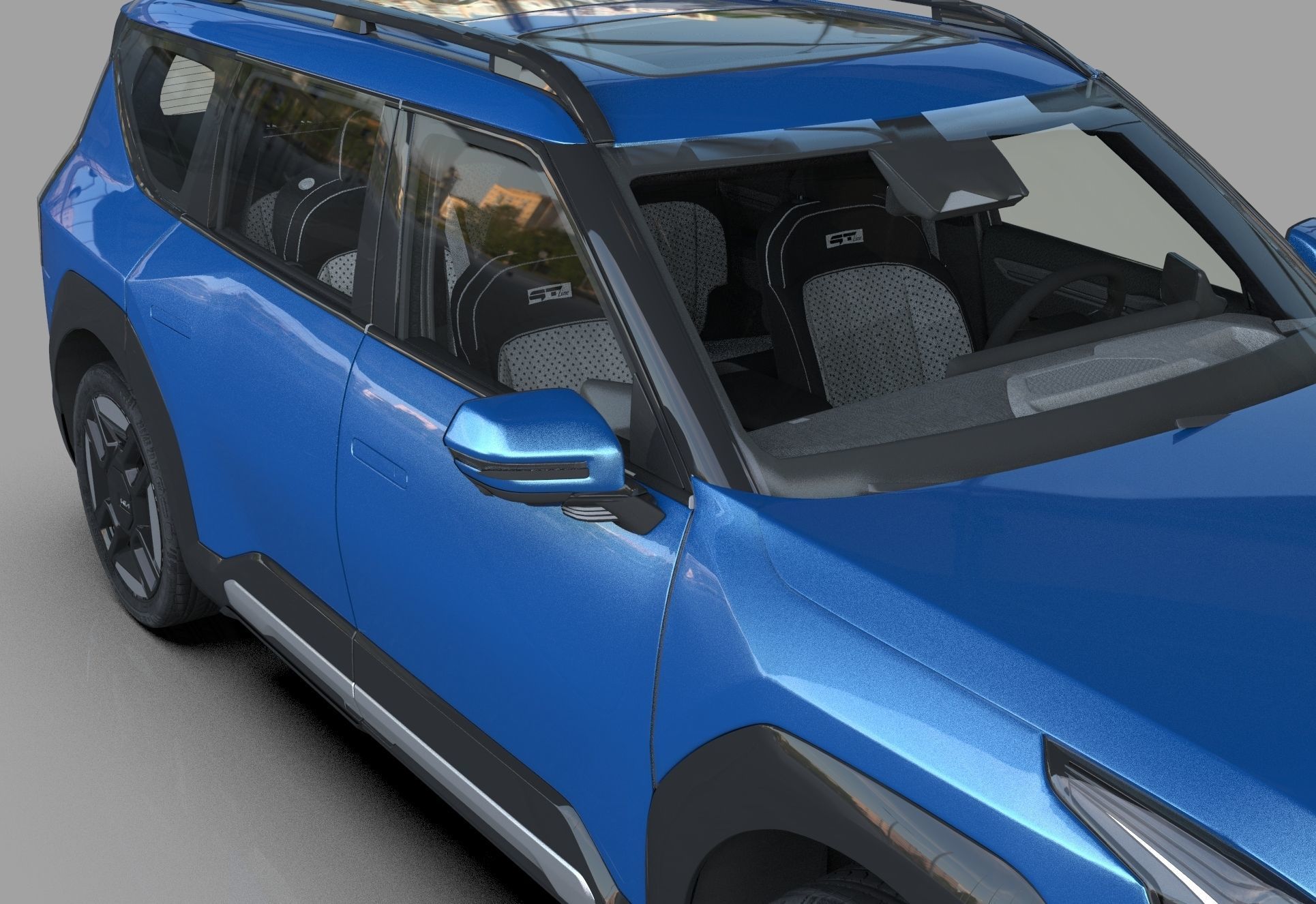 Kia EV9 2023 HQinterior 3D model_23