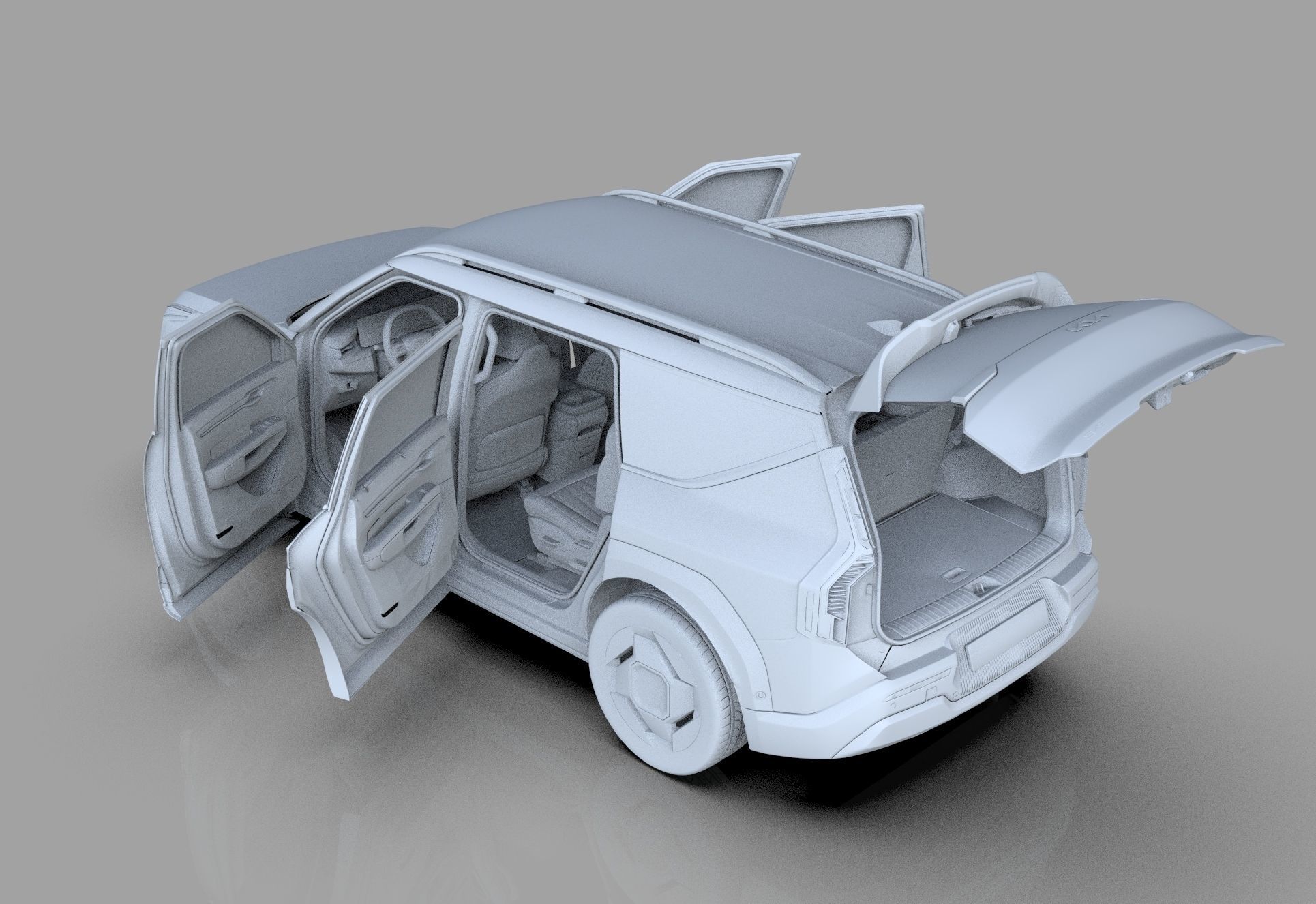 Kia EV9 2023 HQinterior 3D model_46