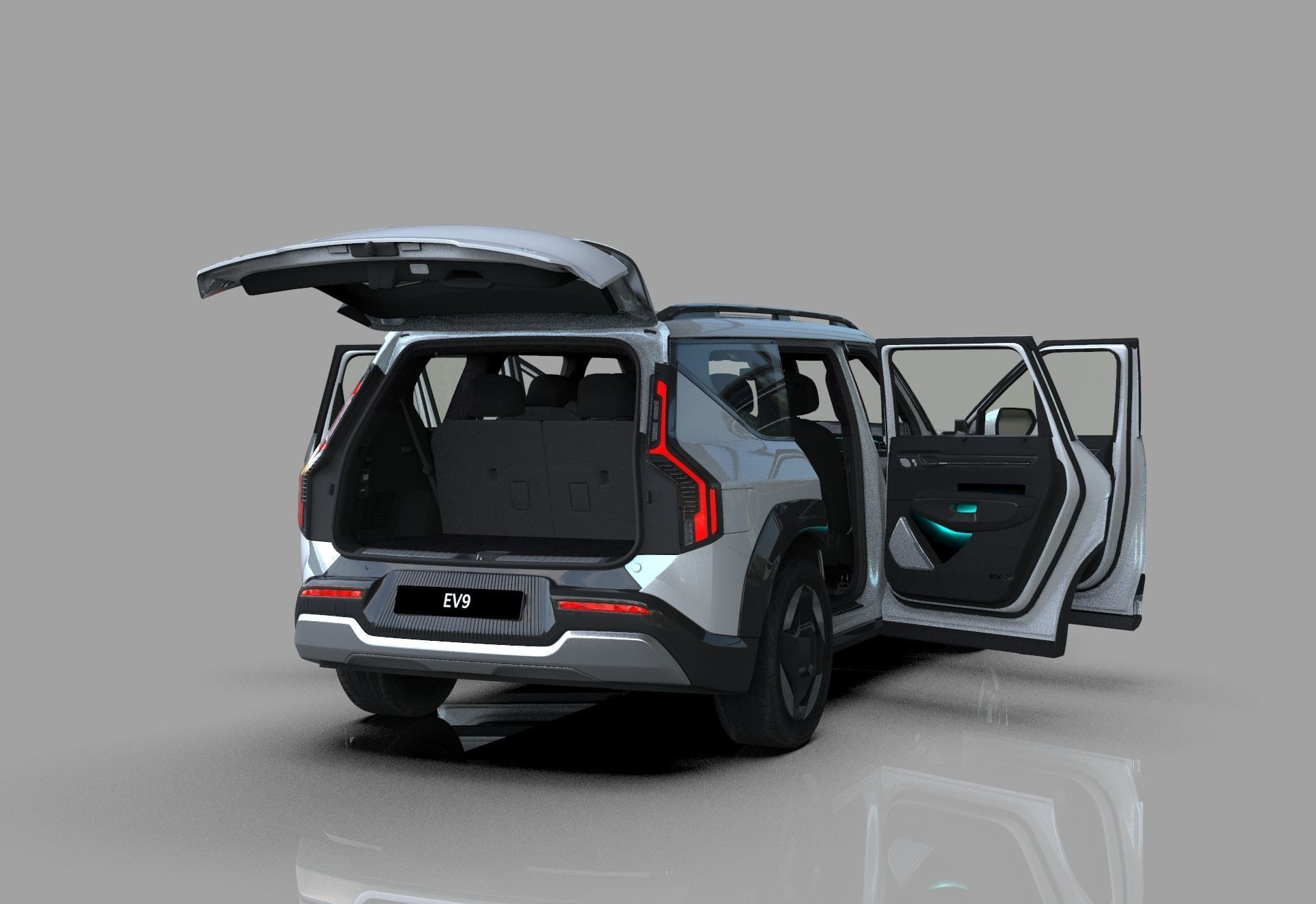 Kia EV9 2023 HQinterior 3D model_15