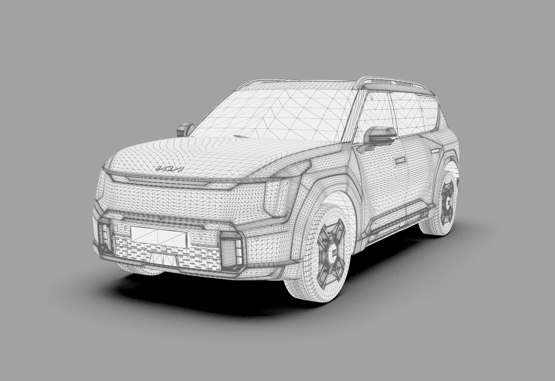 Kia EV9 2023 HQinterior 3D model_63