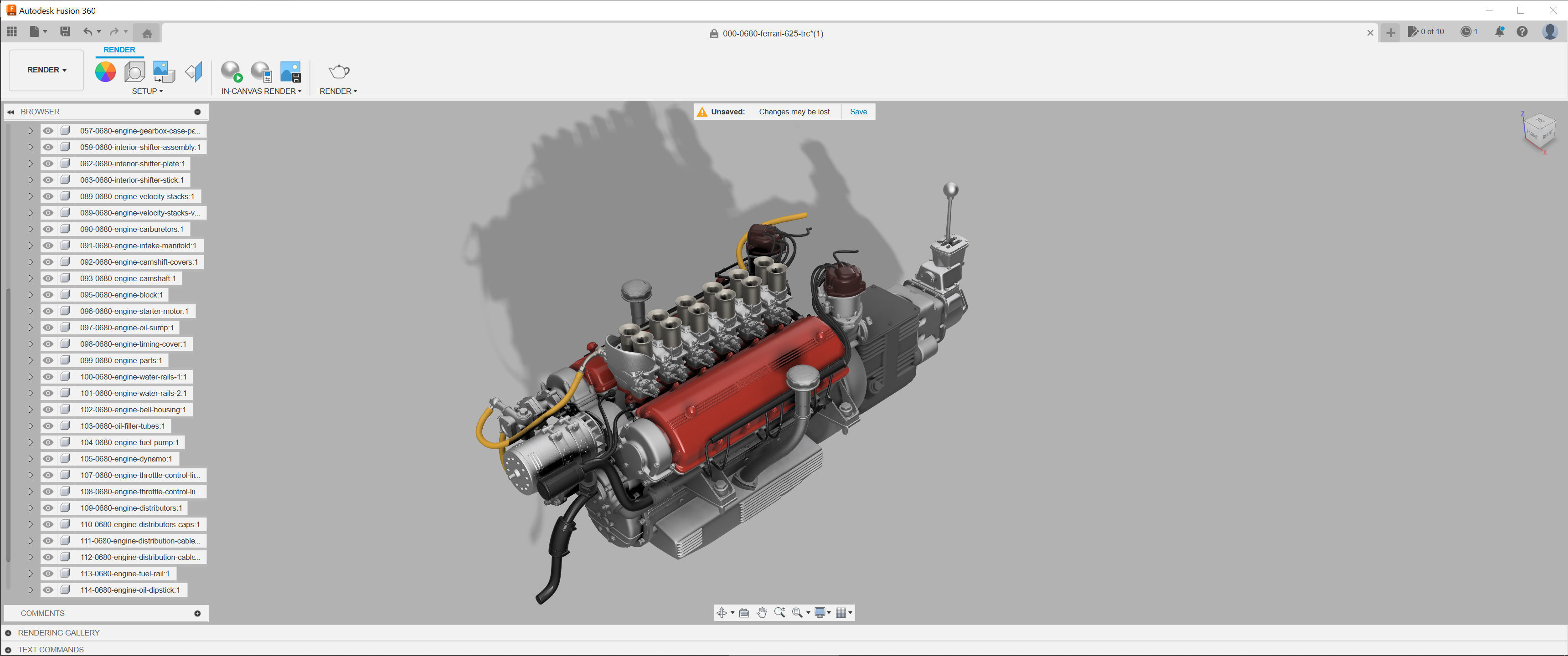 Ferrari 625 TRC Spider - Car Kit - 0680 MDTR 3D print model_40
