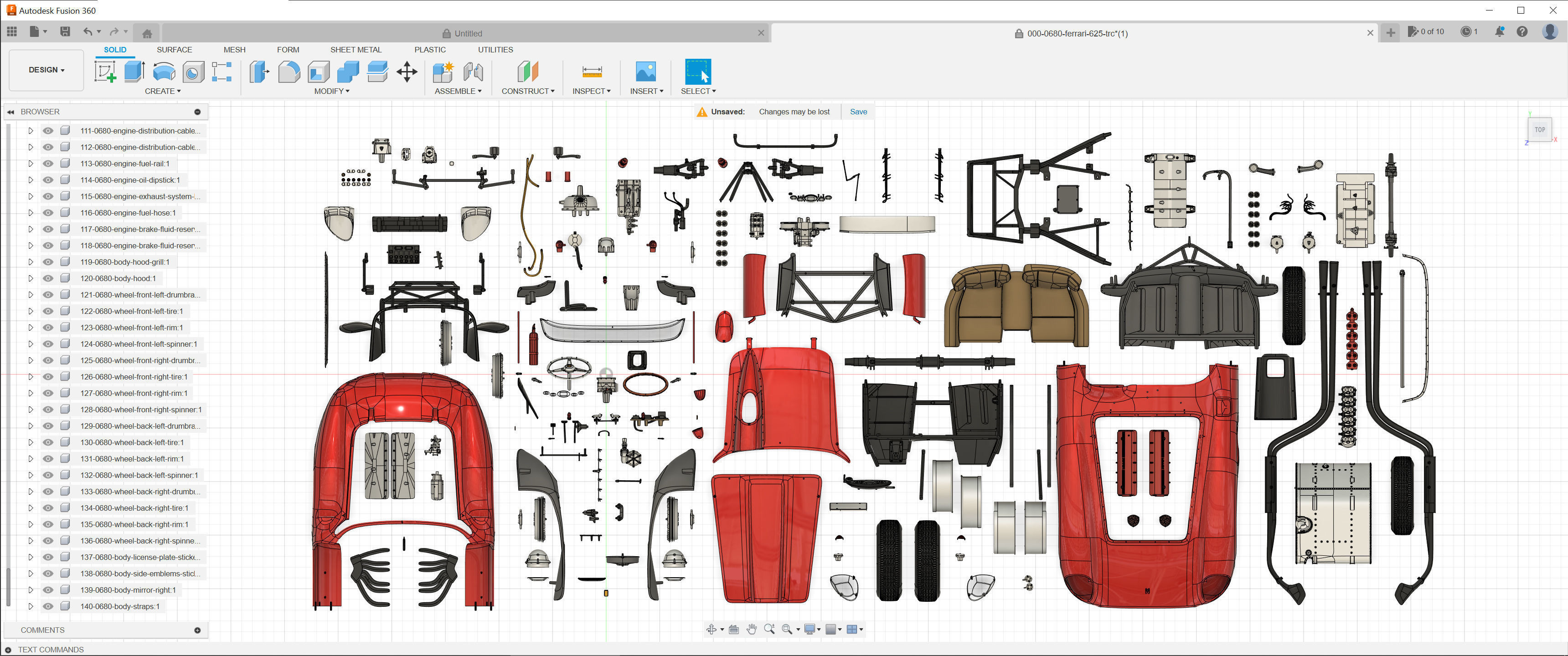 Ferrari 625 TRC Spider - Car Kit - 0680 MDTR 3D print model_23
