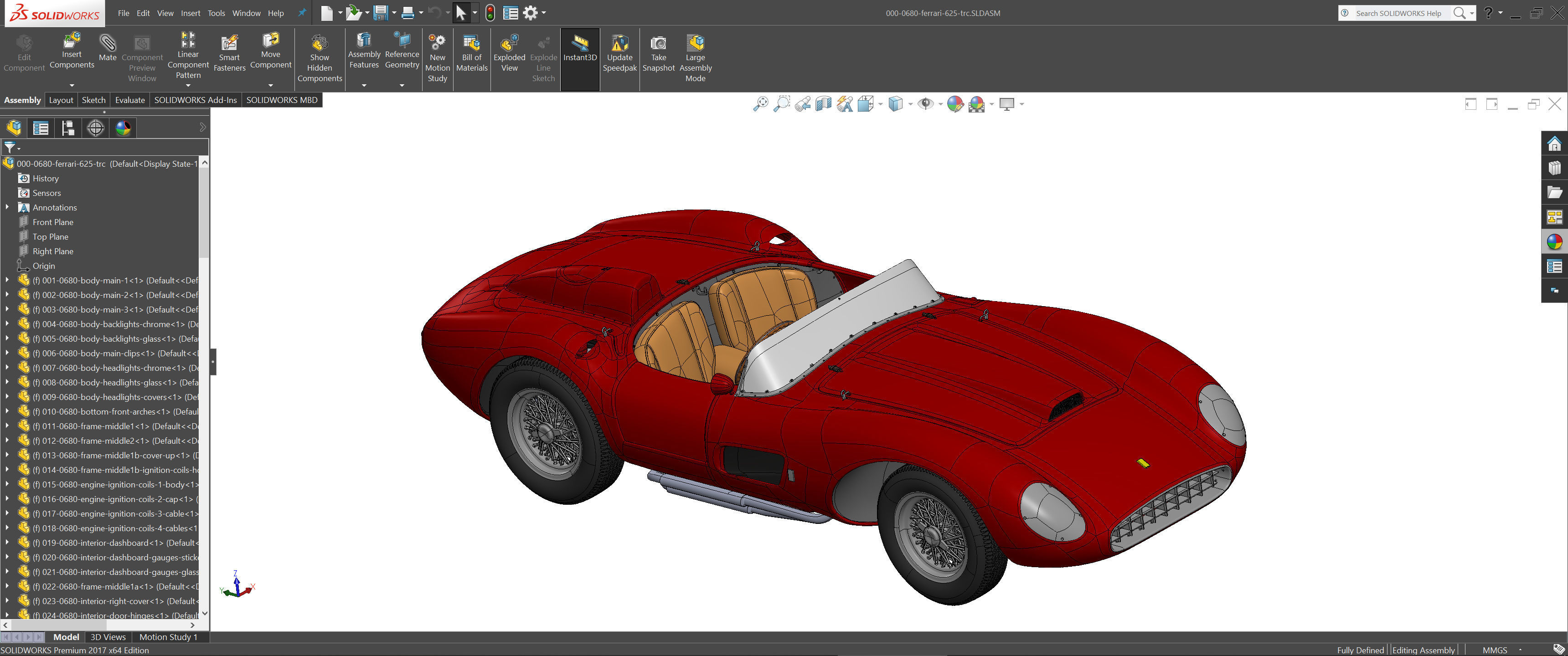 Ferrari 625 TRC Spider - Car Kit - 0680 MDTR 3D print model_28