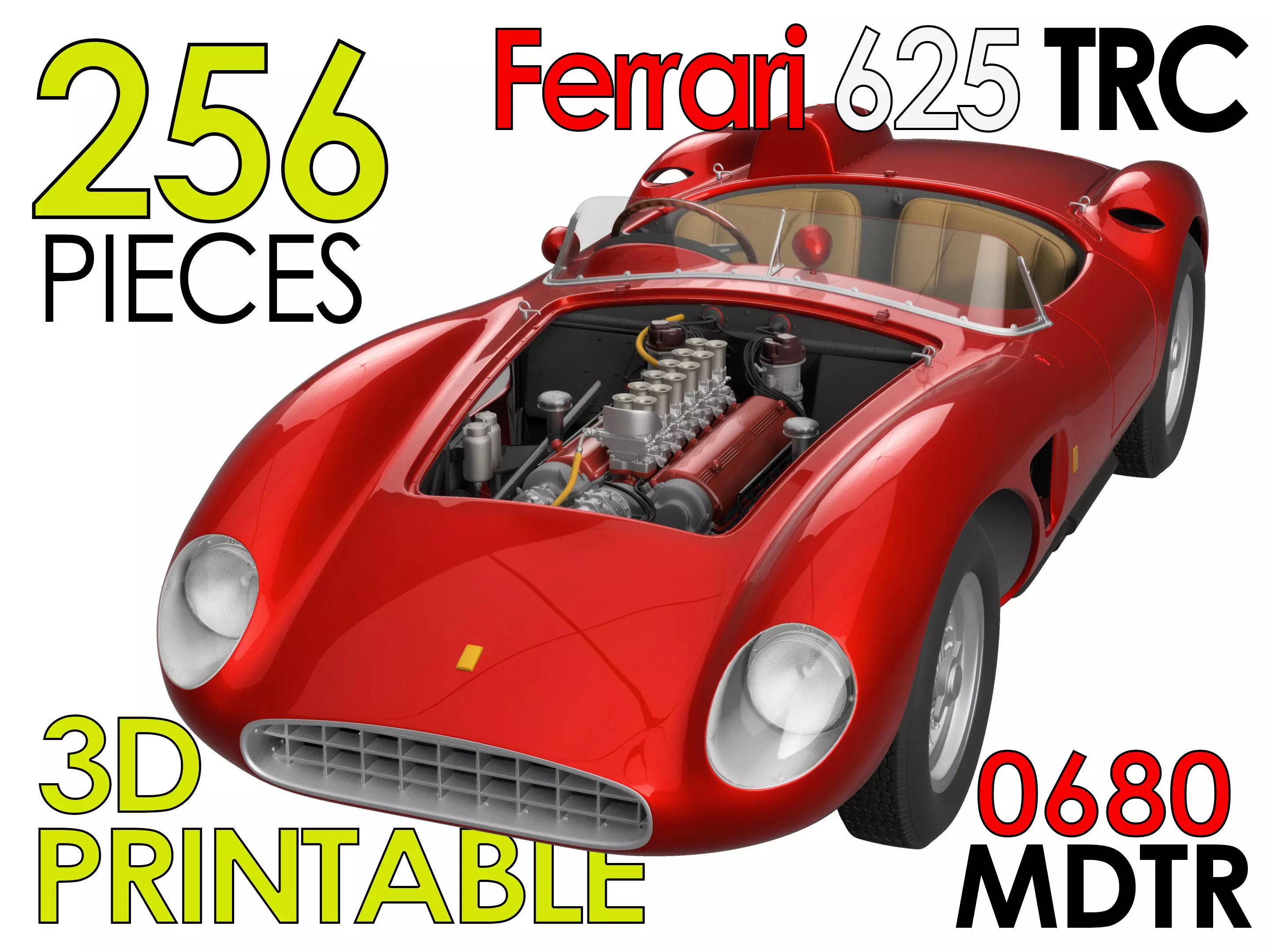 Ferrari 625 TRC Spider - Car Kit - 0680 MDTR 3D print model_0