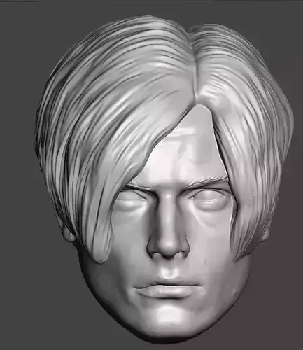 Leon S Kennedy Resident Evil 4 Remake Headsculpt 3D print model