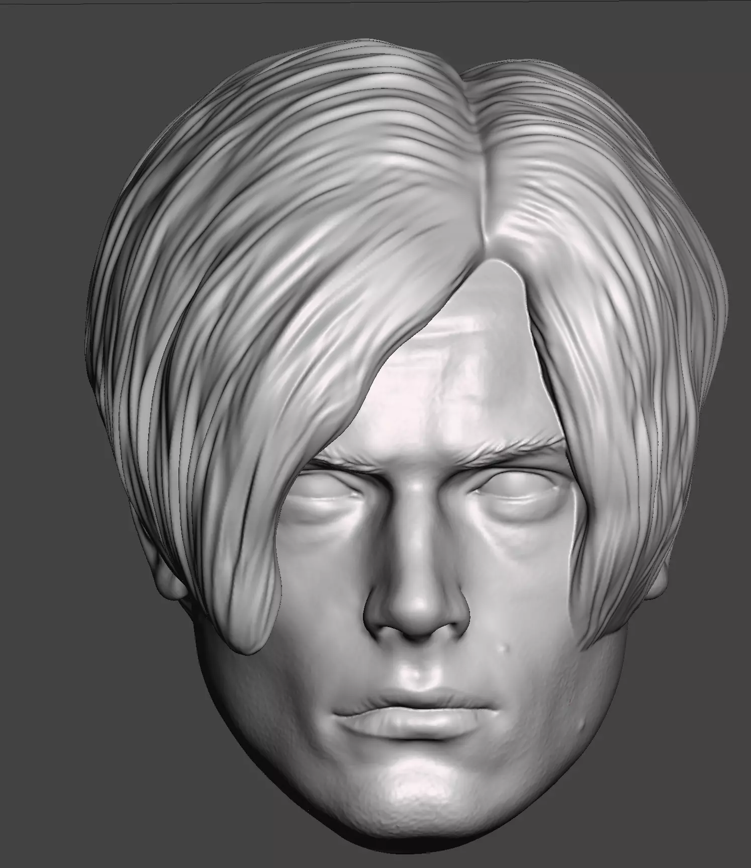 Leon S Kennedy Resident Evil 4 Remake Headsculpt 3D print model