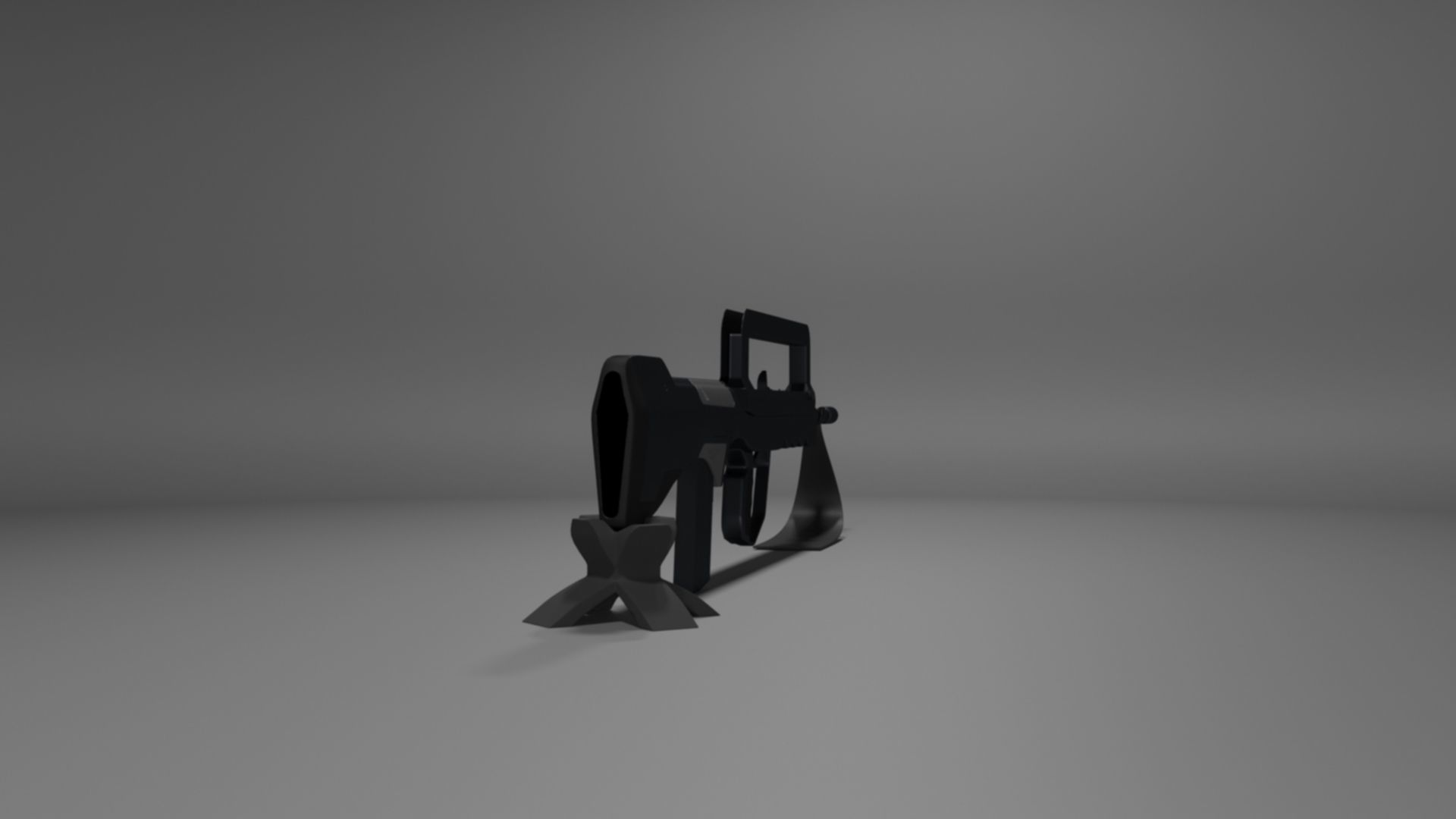 French FAMAS G1 Assault Rifle Low-poly 3D model_5