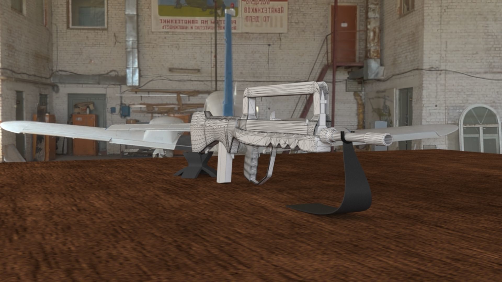 French FAMAS G1 Assault Rifle Low-poly 3D model_35