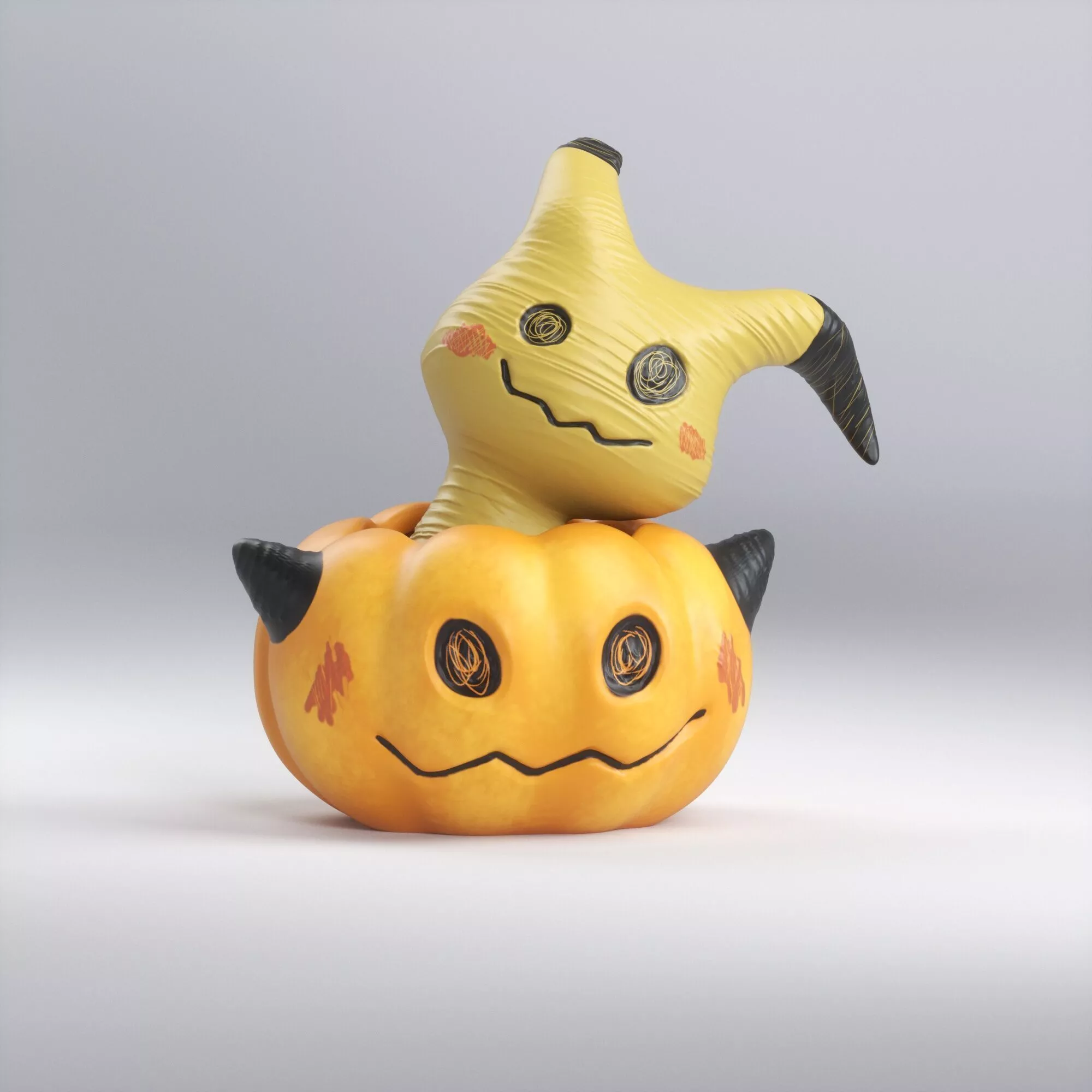 mimikyu pumpkin 3D print model