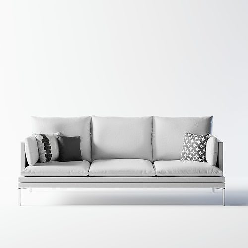 Modern Sofa - with UV Mapping 3D model