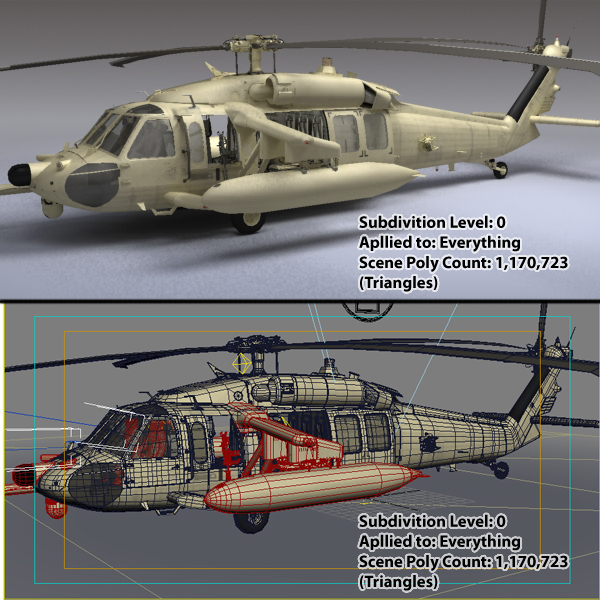 Battlehawk Military Helicopter 3D model_42