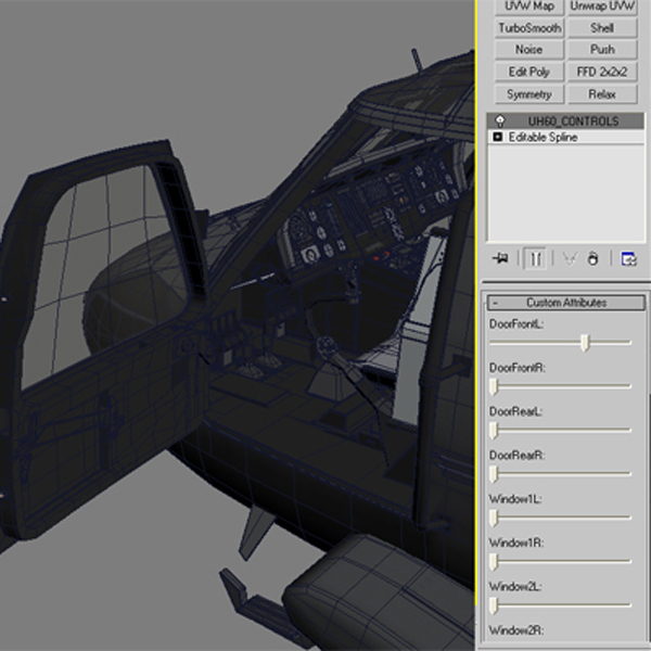 Battlehawk Military Helicopter 3D model_37