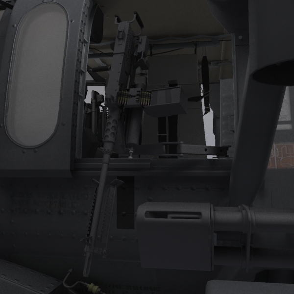 Battlehawk Military Helicopter 3D model_9