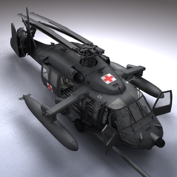 Battlehawk Military Helicopter 3D model_12