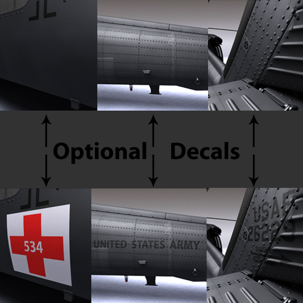 Battlehawk Military Helicopter 3D model_35