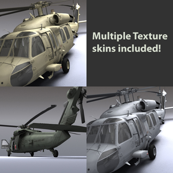 Battlehawk Military Helicopter 3D model_34
