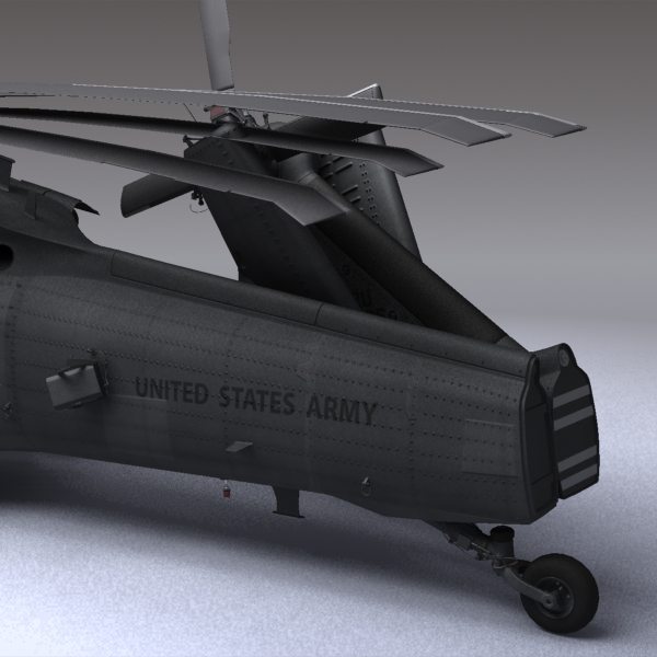 Battlehawk Military Helicopter 3D model_11