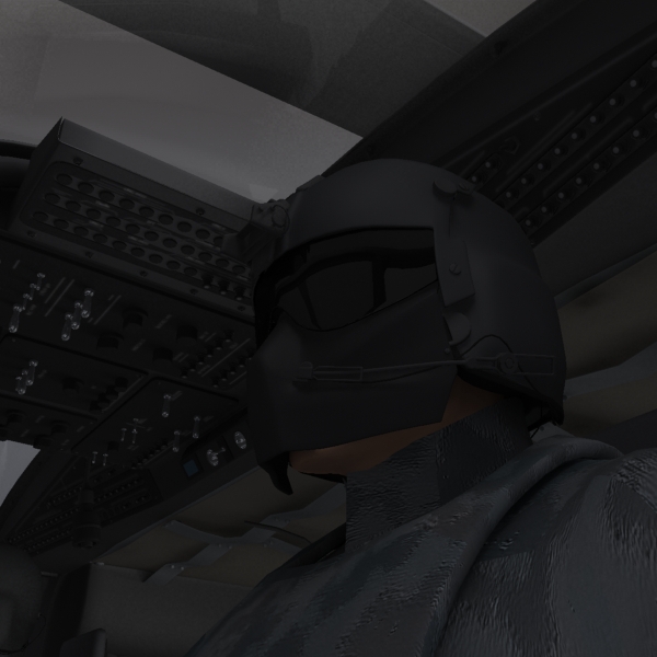 Battlehawk Military Helicopter 3D model_18