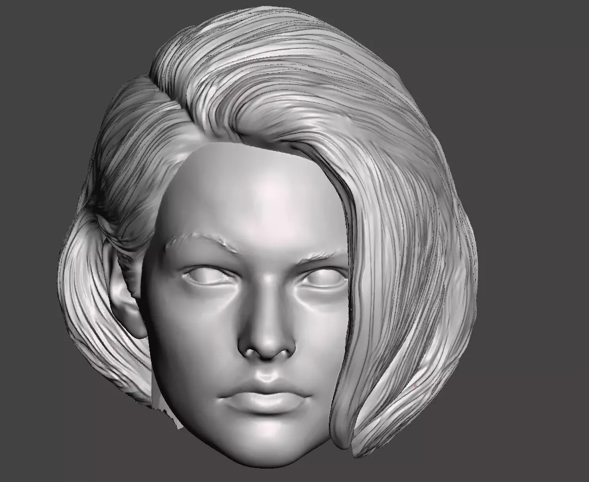 Jill Valentine Resident Evil 3 Remake headsculpt 3D print model